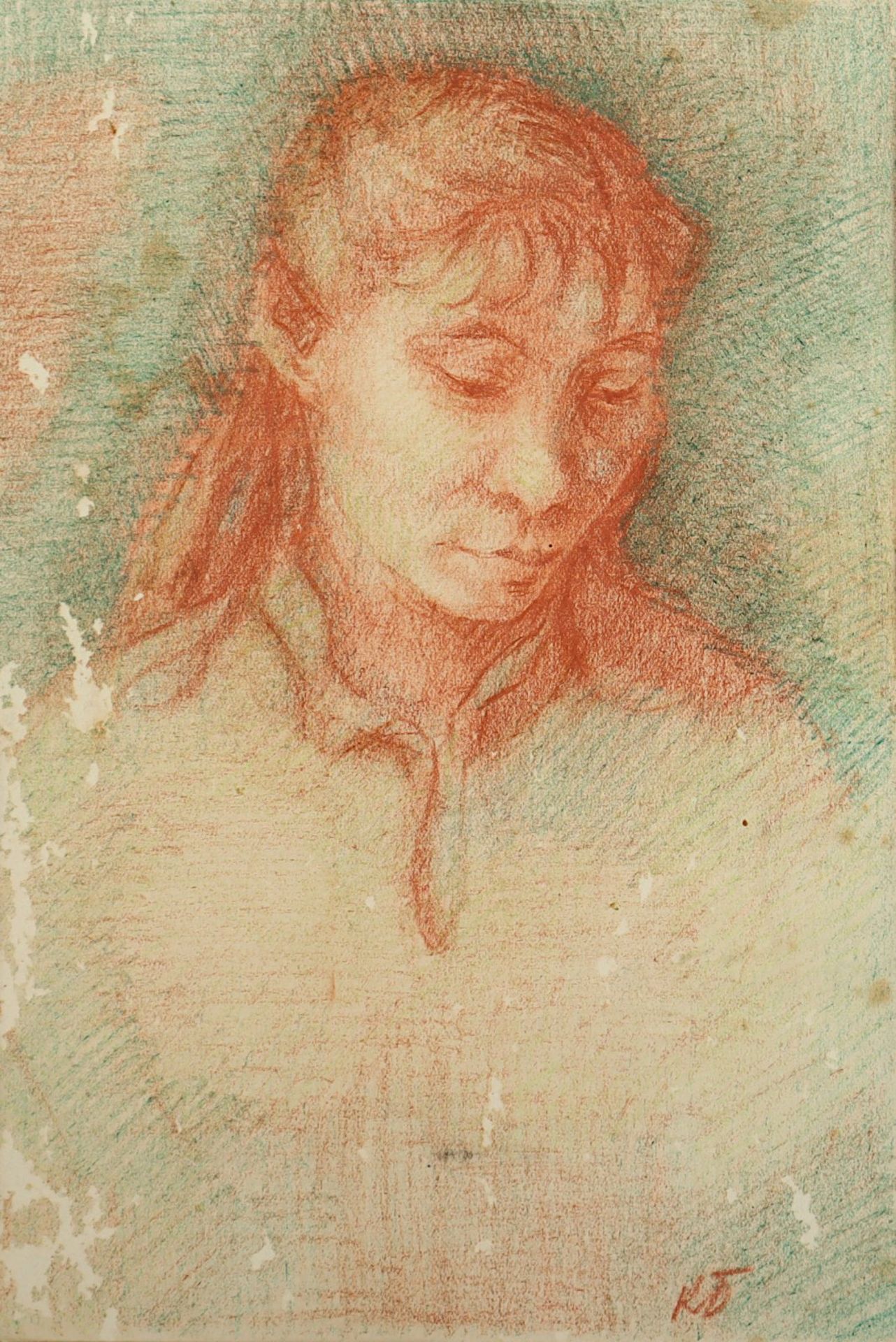 MONOGRAMMIST A.20.JH., "Portrait einer - Bild 2 aus 2