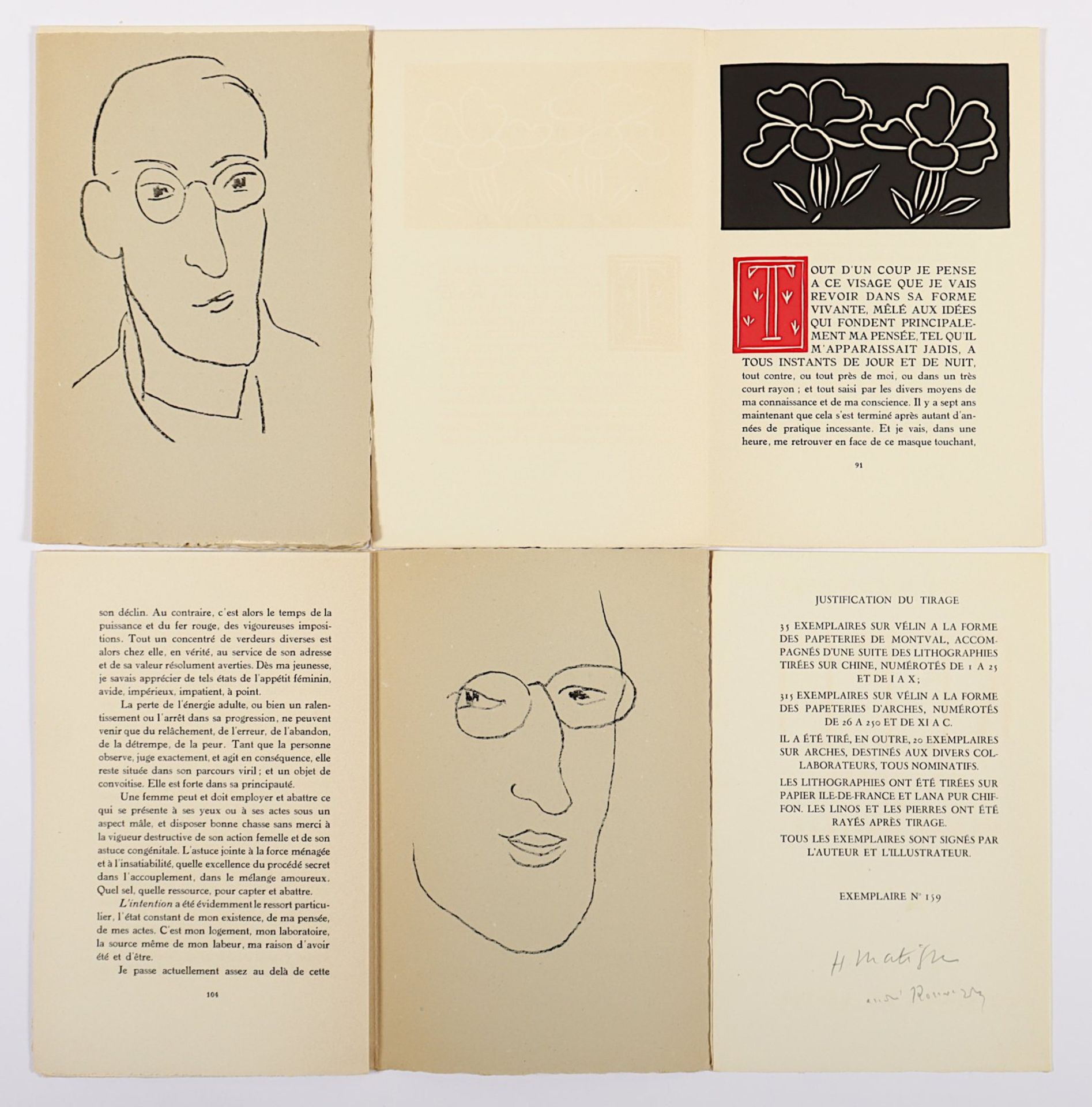 MATISSE, Buchband Rouveyre, André. - Bild 2 aus 2