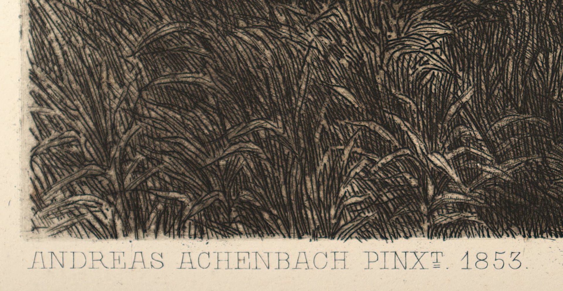 ACHENBACH, Andreas, "Mühle im Walde", - Image 3 of 4