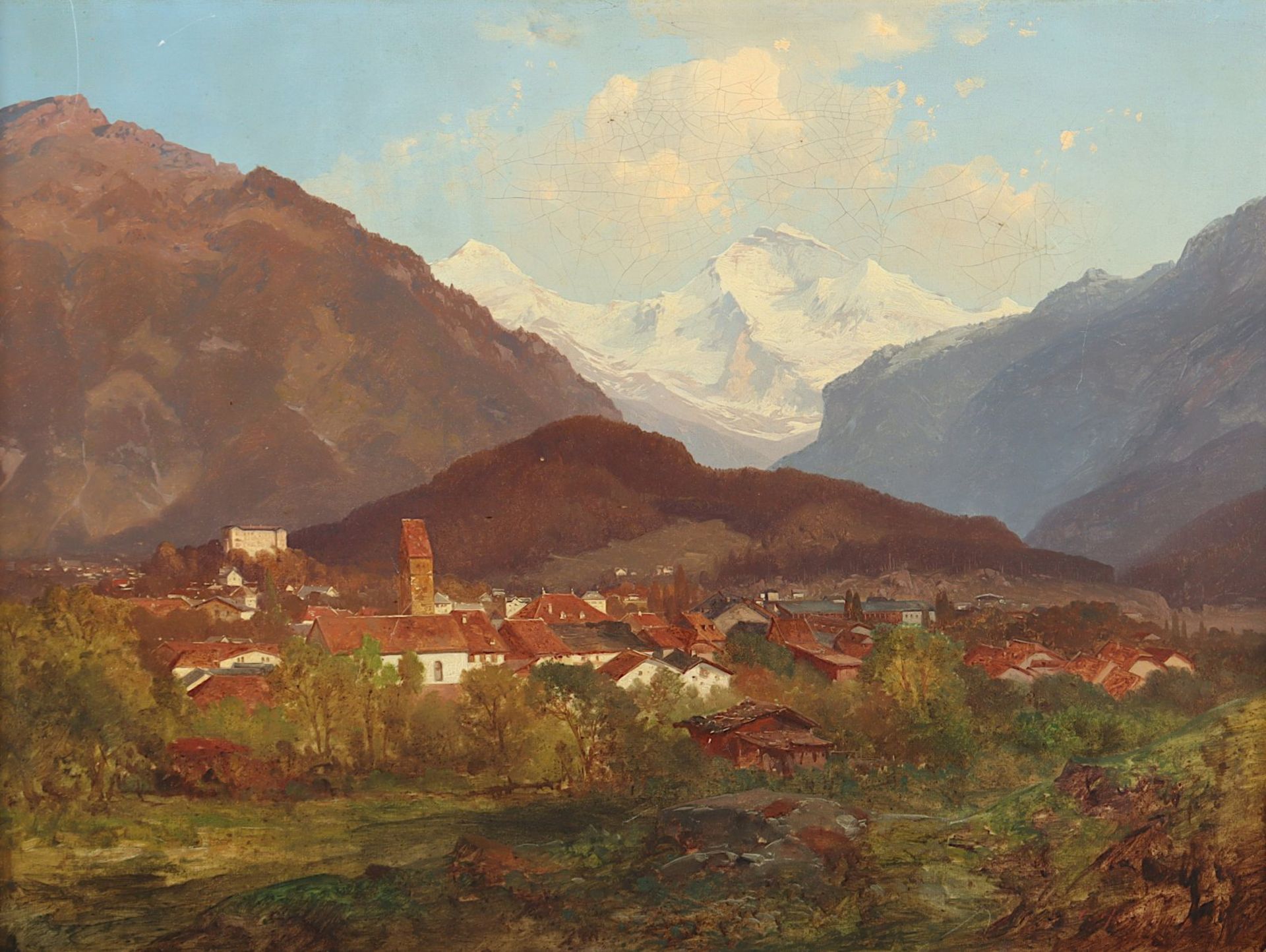 MALER E.19.JH., "Blick auf Interlaken - Bild 2 aus 4