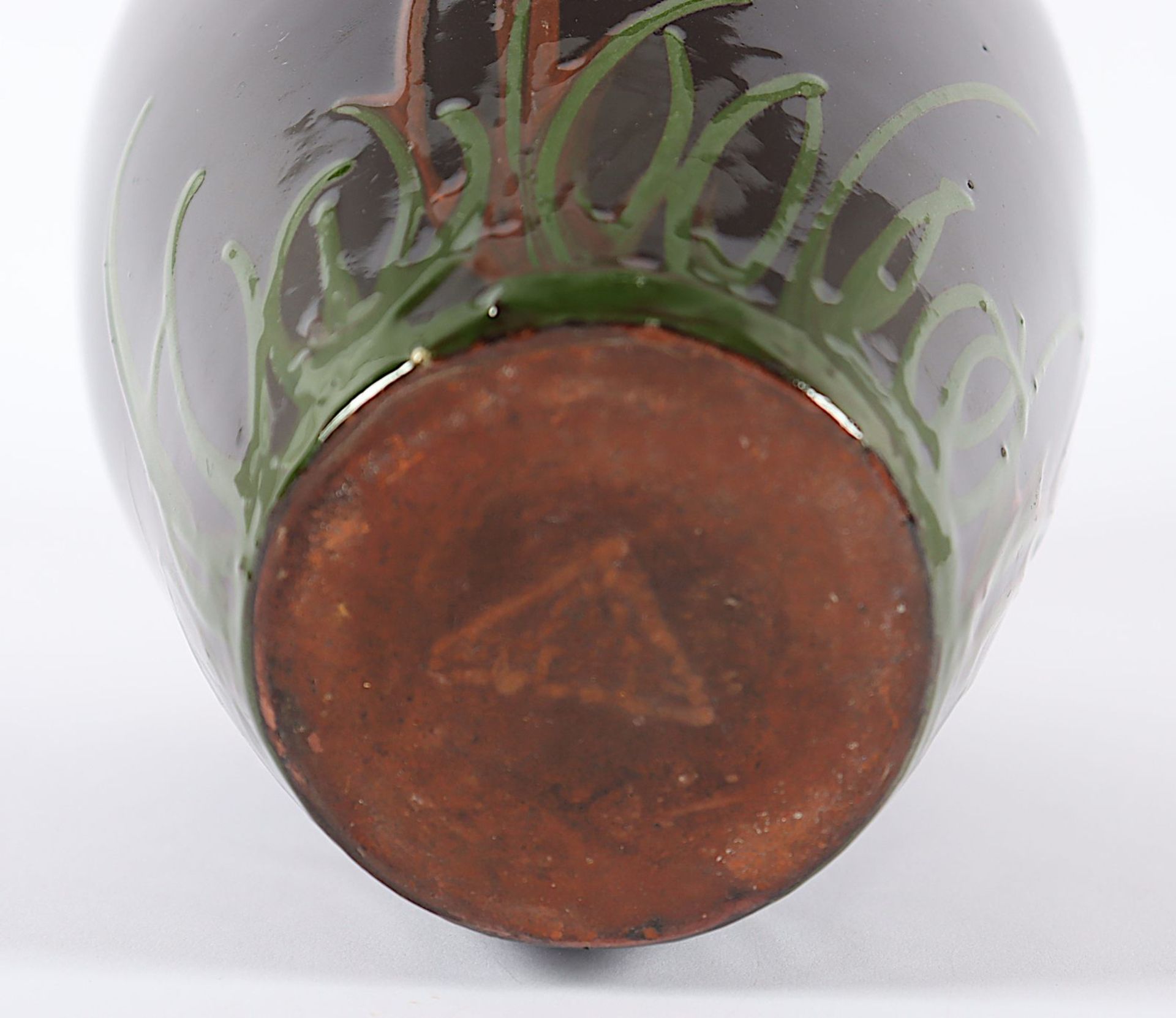 JUGENDSTIL-VASE, Steinzeug, - Image 2 of 2