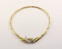 DESIGN-COLLIER, 750/ooo Gelbgold und