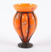 KLEINE ART-DECO-VASE, Delatte