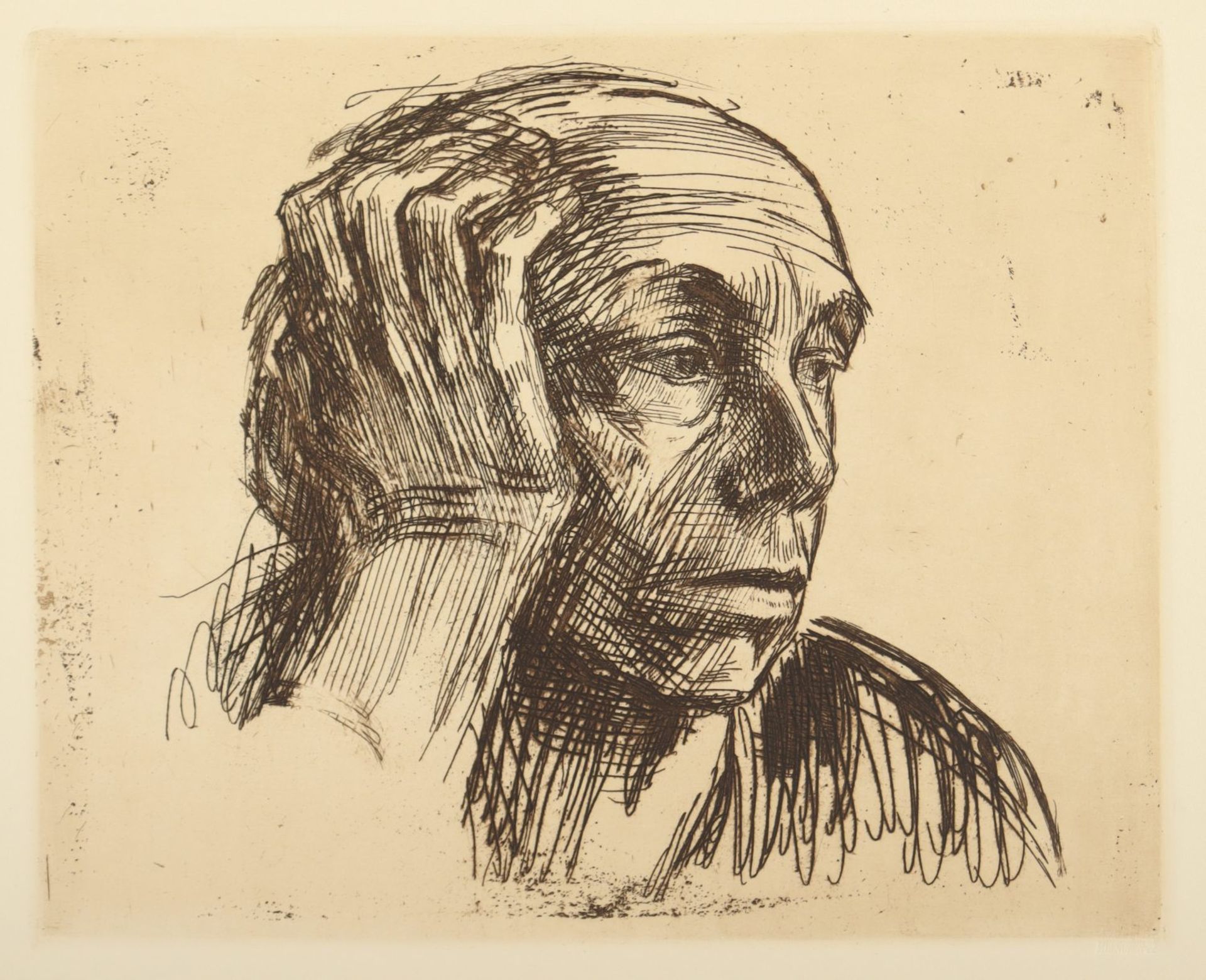 KOLLWITZ, Käthe, "Selbstbildnis",