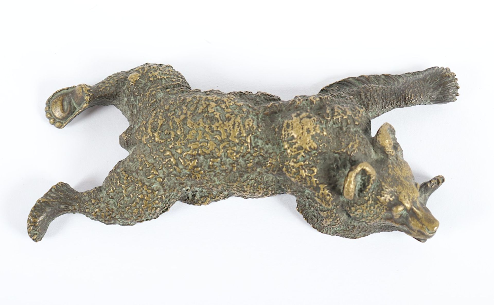 SCHREIBTISCHGARNITUR "BÄR", Bronze, - Image 5 of 12