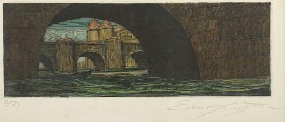 FUCHS, Ernst, "Brücke",