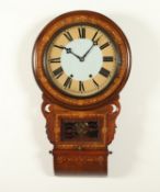 TAVERN CLOCK, Mahagoni, intarsiert,