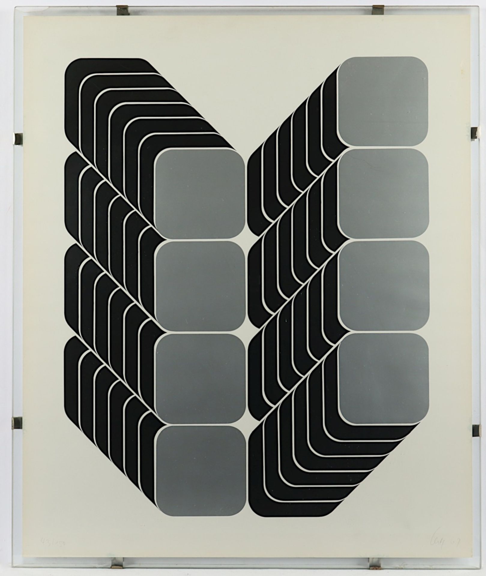 LENK, Thomas, "o.T.", Farbserigrafie,