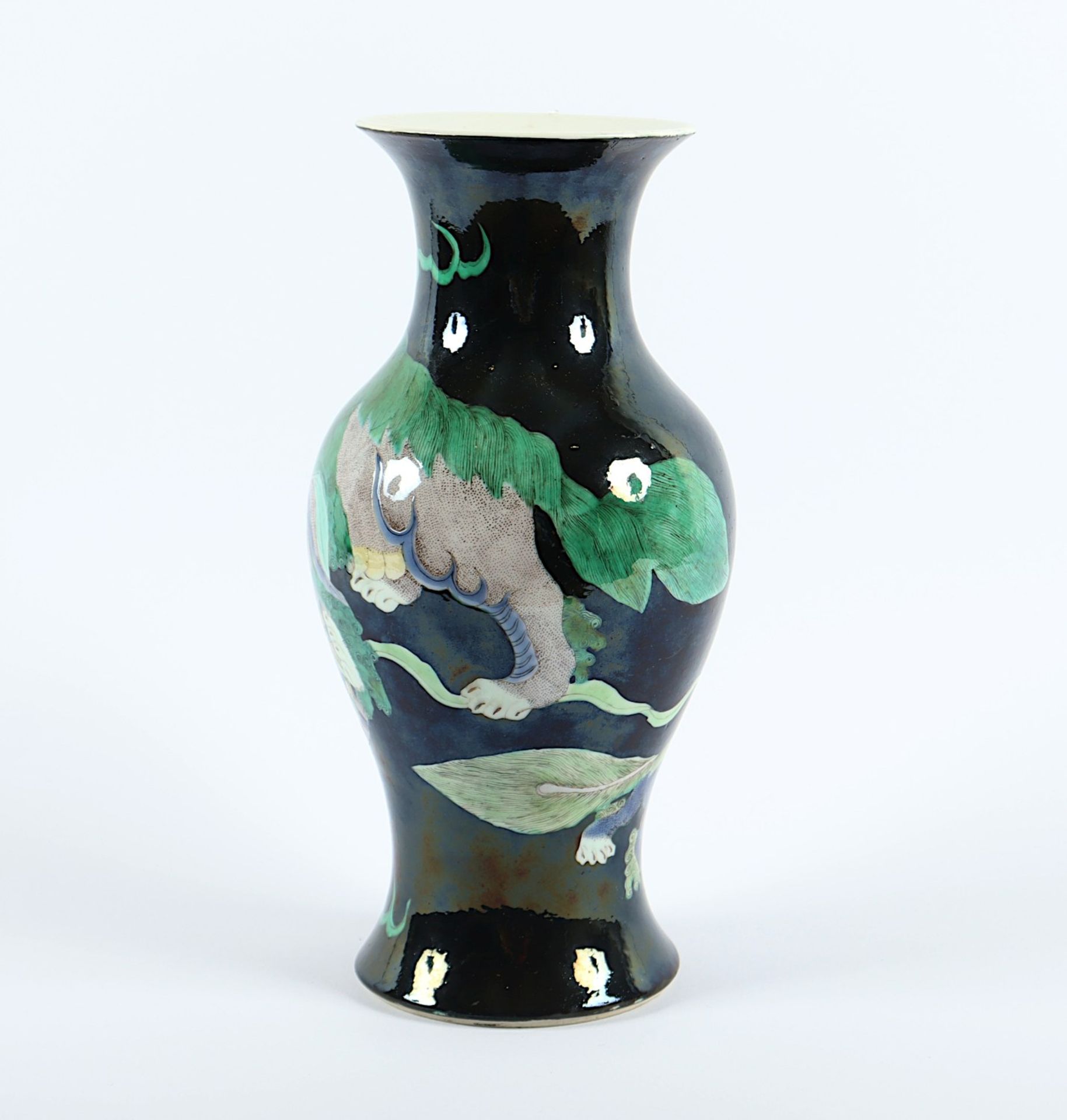 FAMILLE NOIR-VASE, Porzellan, auf der - Bild 2 aus 4