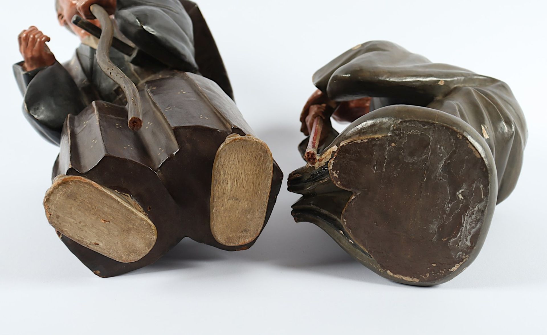 ZWEI FIGUREN (IKI NINGYO), Holz, Lack, - Bild 5 aus 5