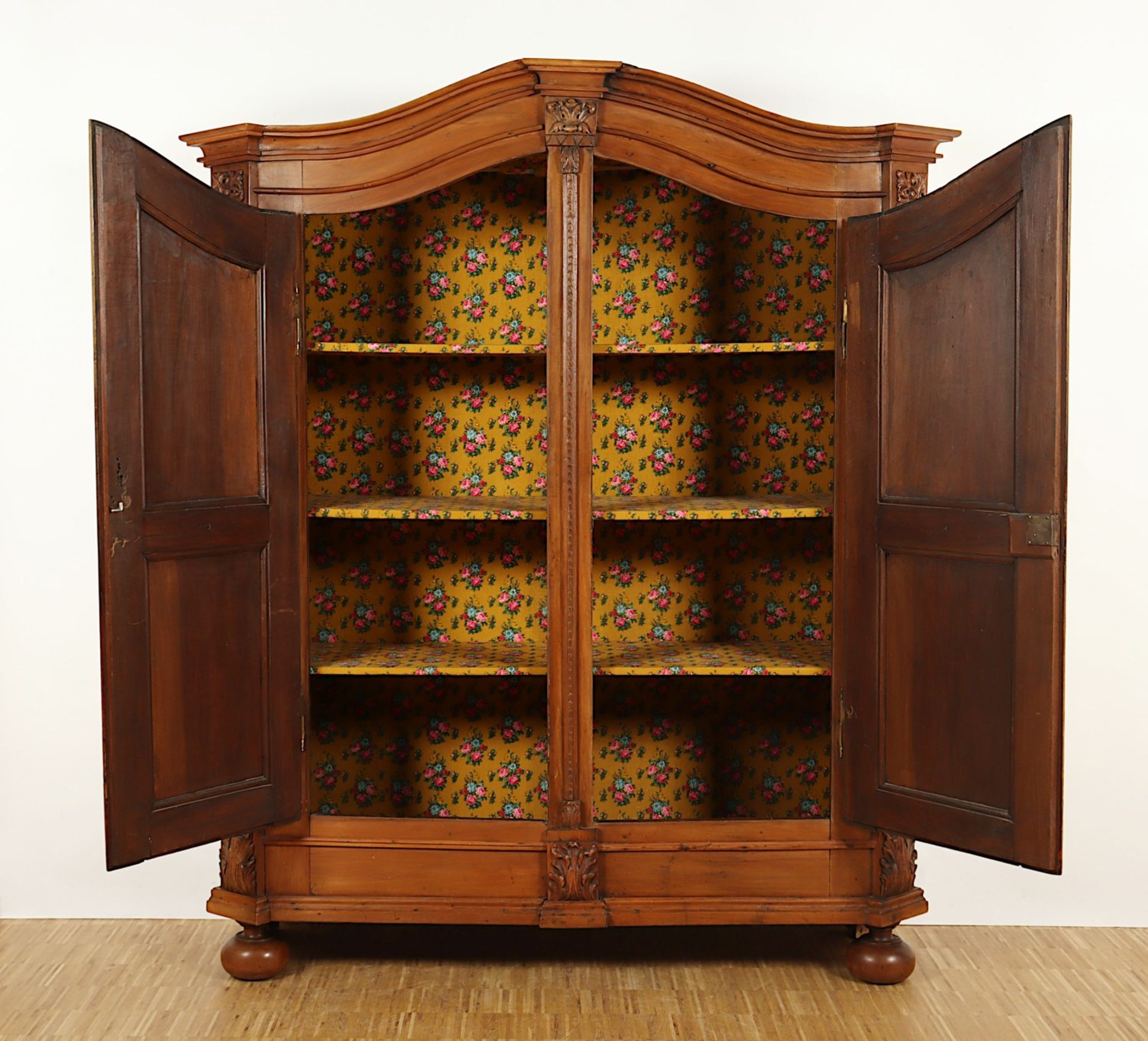 BAROCKER PILASTERSCHRANK, Nussbaum, - Image 3 of 4