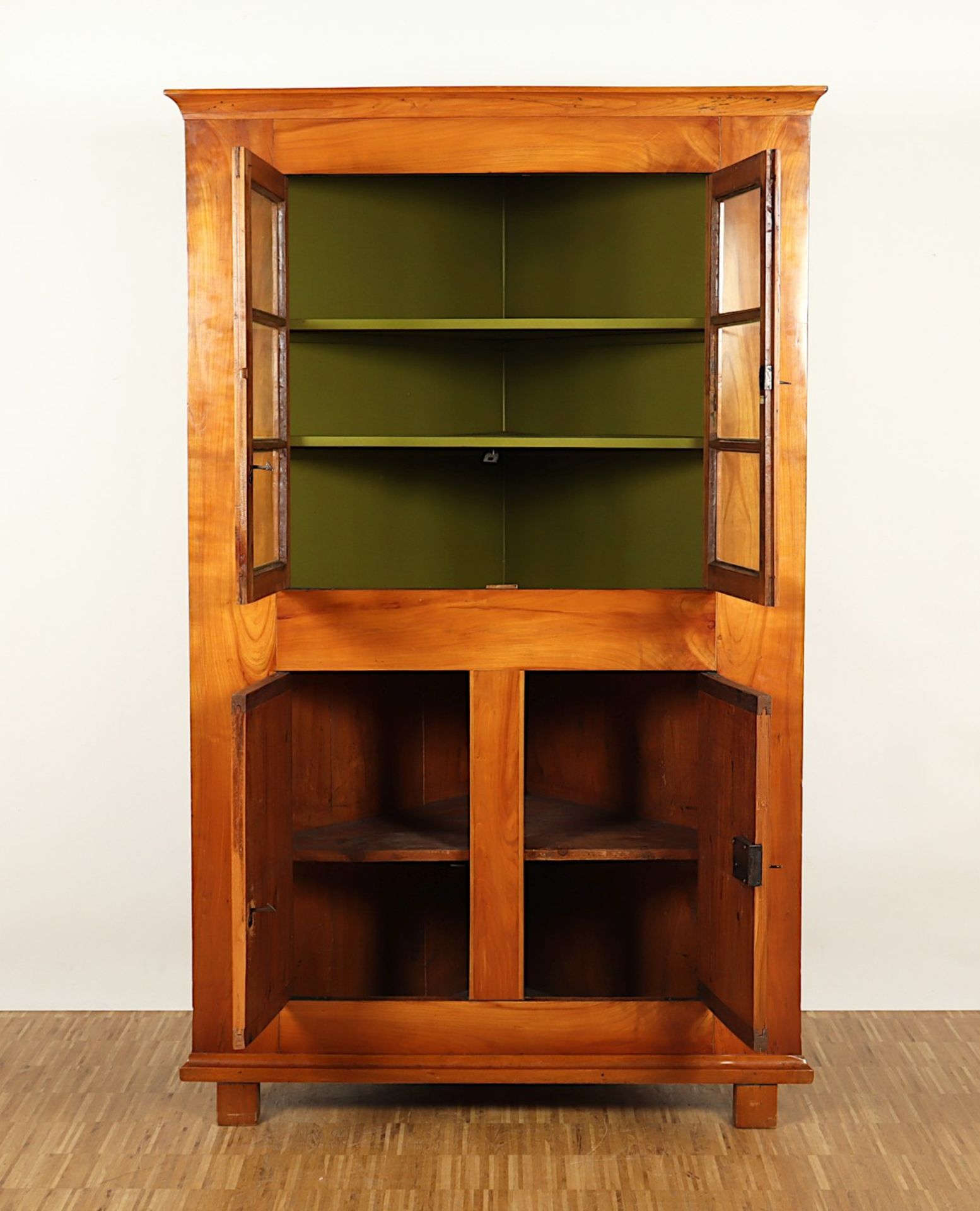 BIEDERMEIER-ECKSCHRANK, Kirsche, - Bild 3 aus 4