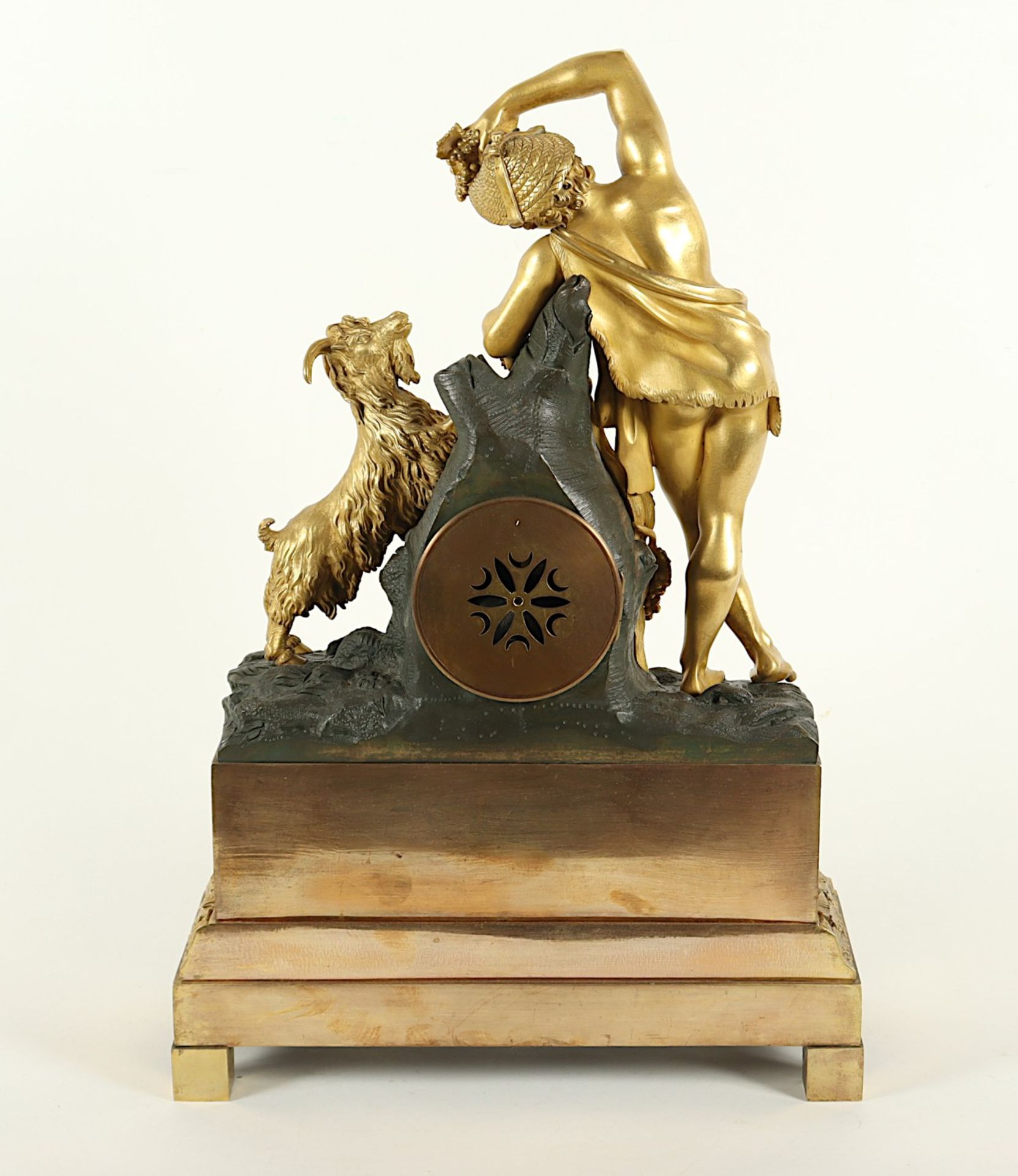 FIGURENPENDULE "BACCHUS", Bronze, - Bild 3 aus 5