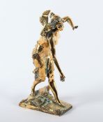 BILDHAUER, um 1900, "Nymphe", Bronze,