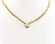 BRILLANT-COLLIER, 585/ooo Gelbgold und