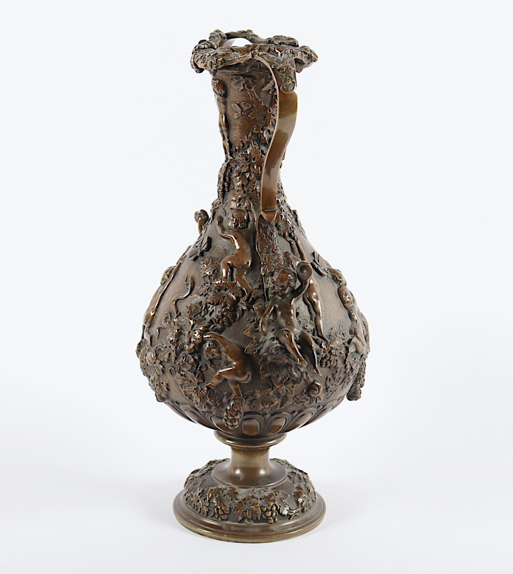 VASE "BACCHANAL", Bronze, H 30, - Image 2 of 4