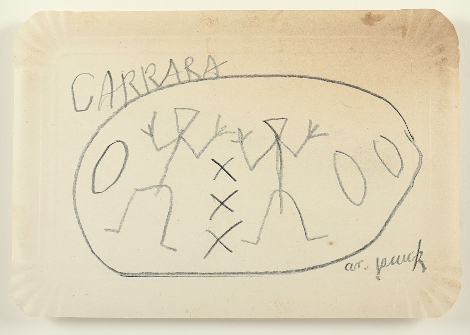 PENCK, A.R., "Carrara", Bleistift auf - Bild 2 aus 2
