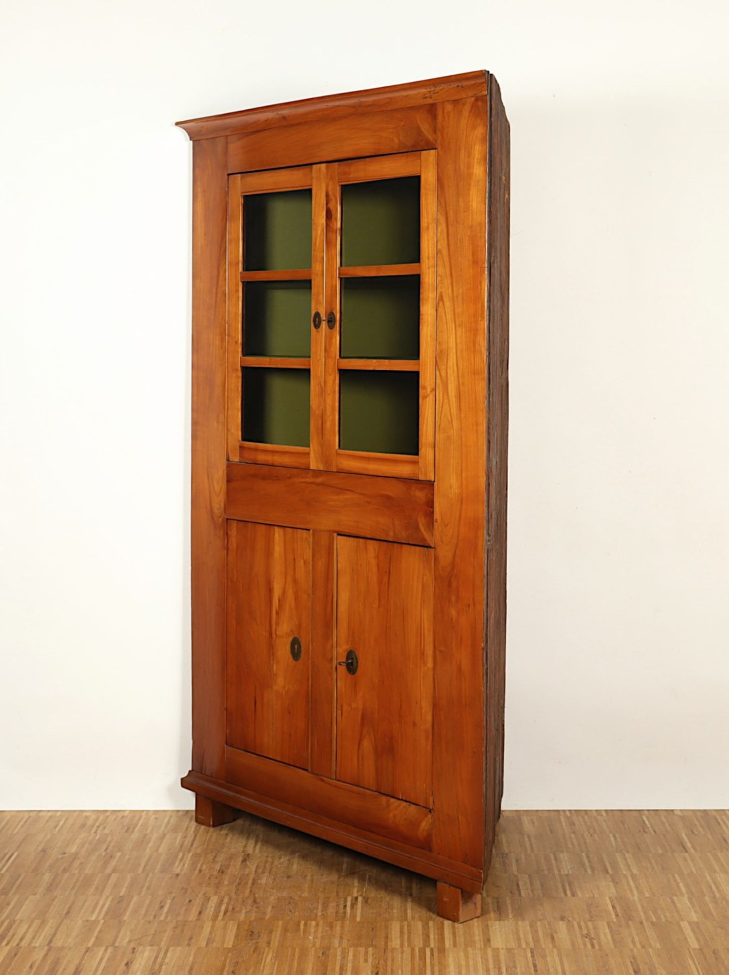 BIEDERMEIER-ECKSCHRANK, Kirsche, - Bild 2 aus 4