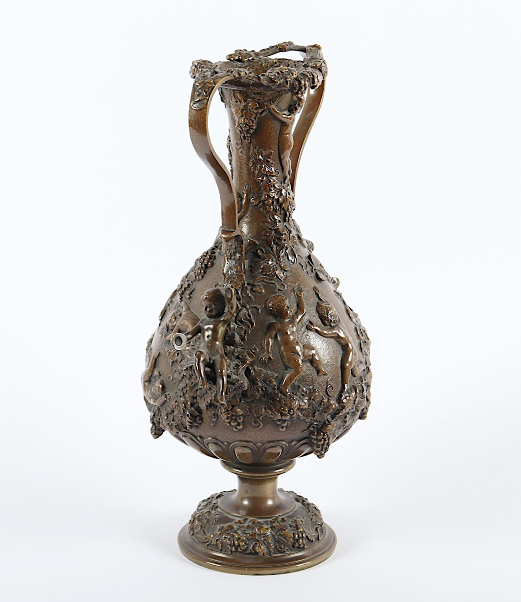 VASE "BACCHANAL", Bronze, H 30, - Image 3 of 4