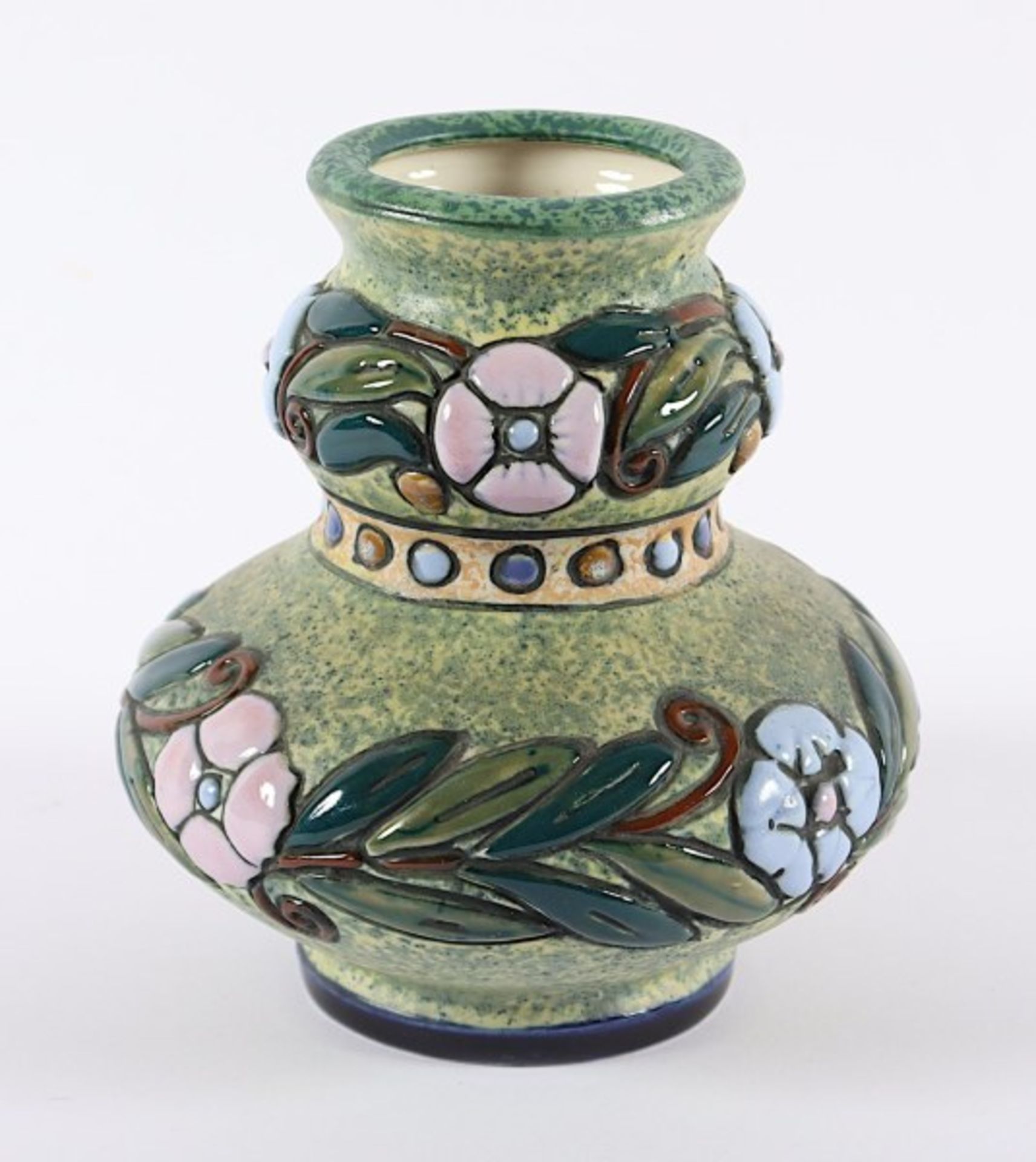 KLEINE VASE, Keramik, farbig