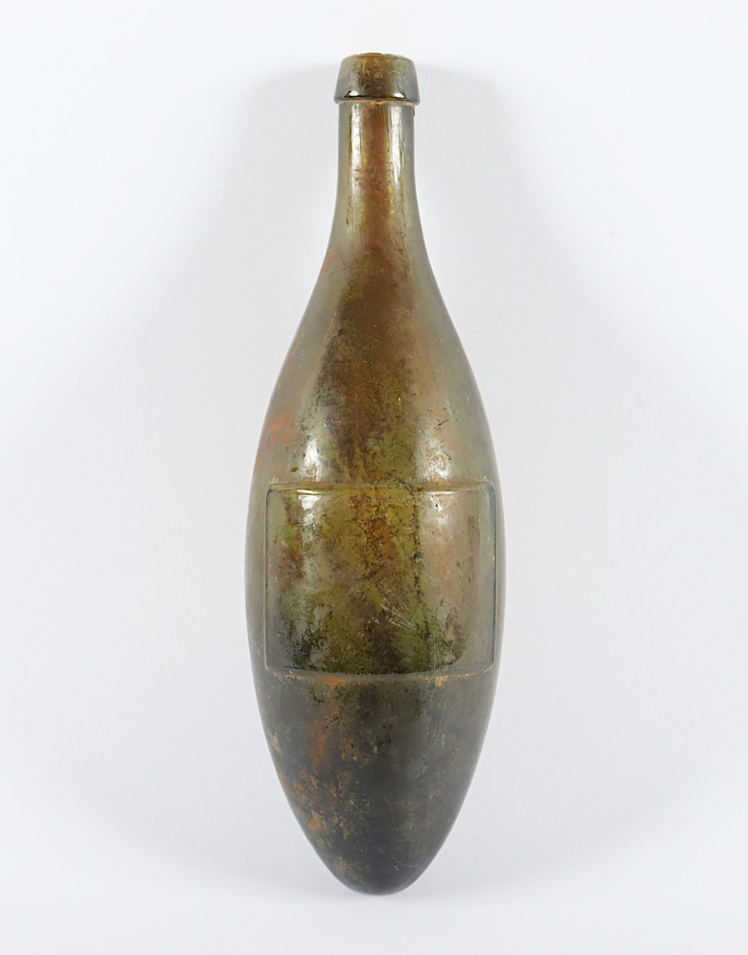 FLASCHE, grünes Glas, L 32, KOUMYS, - Image 2 of 2