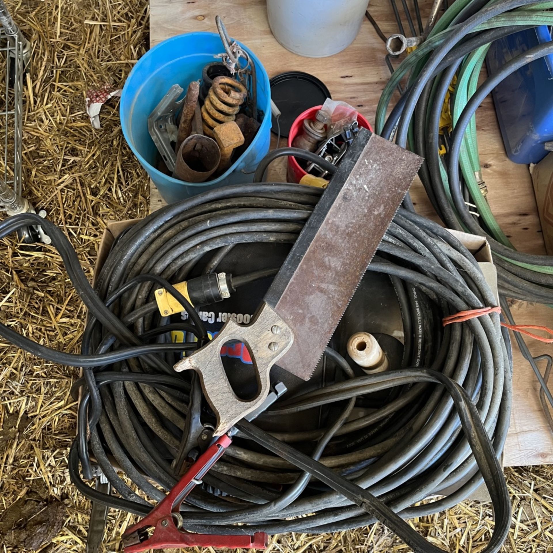 Pallet of misc. hose, nails, cords - Image 2 of 4