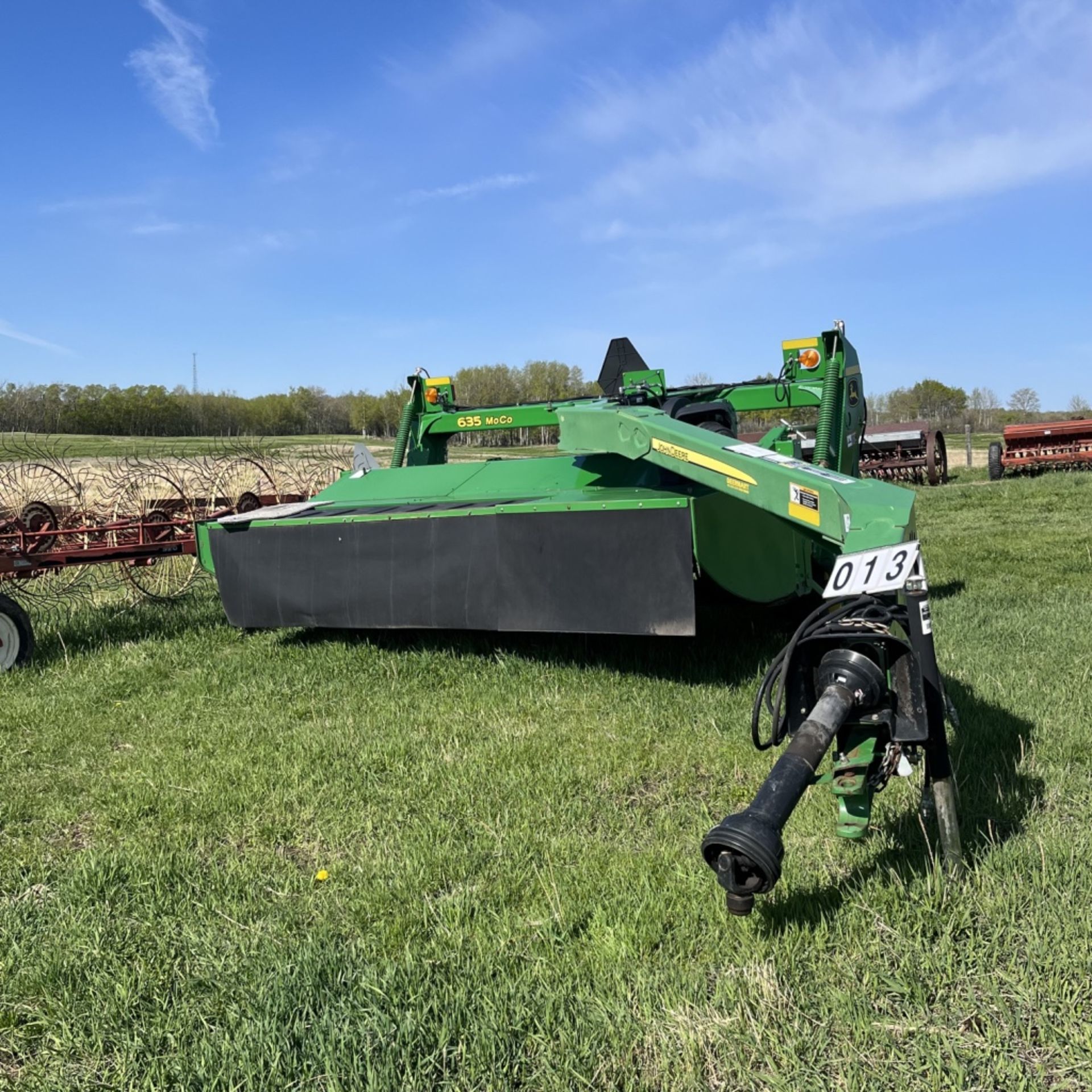 2013 John Deere 635 MOCO diskbine, 11 ft. impeller, conditioner, 1000 PTO