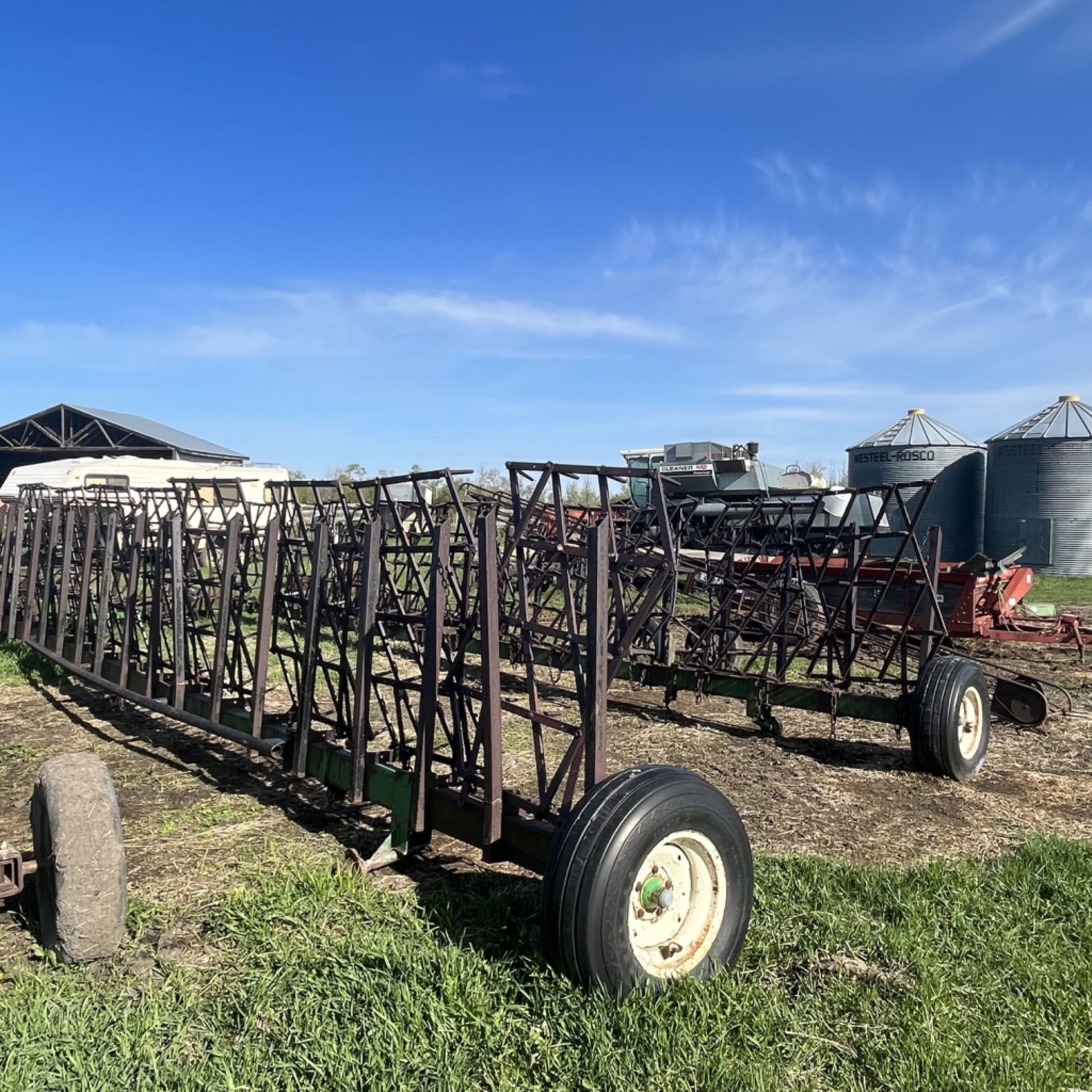 Flexi-coil diamond harrow & drawbar 60ft auto fold - Image 4 of 6