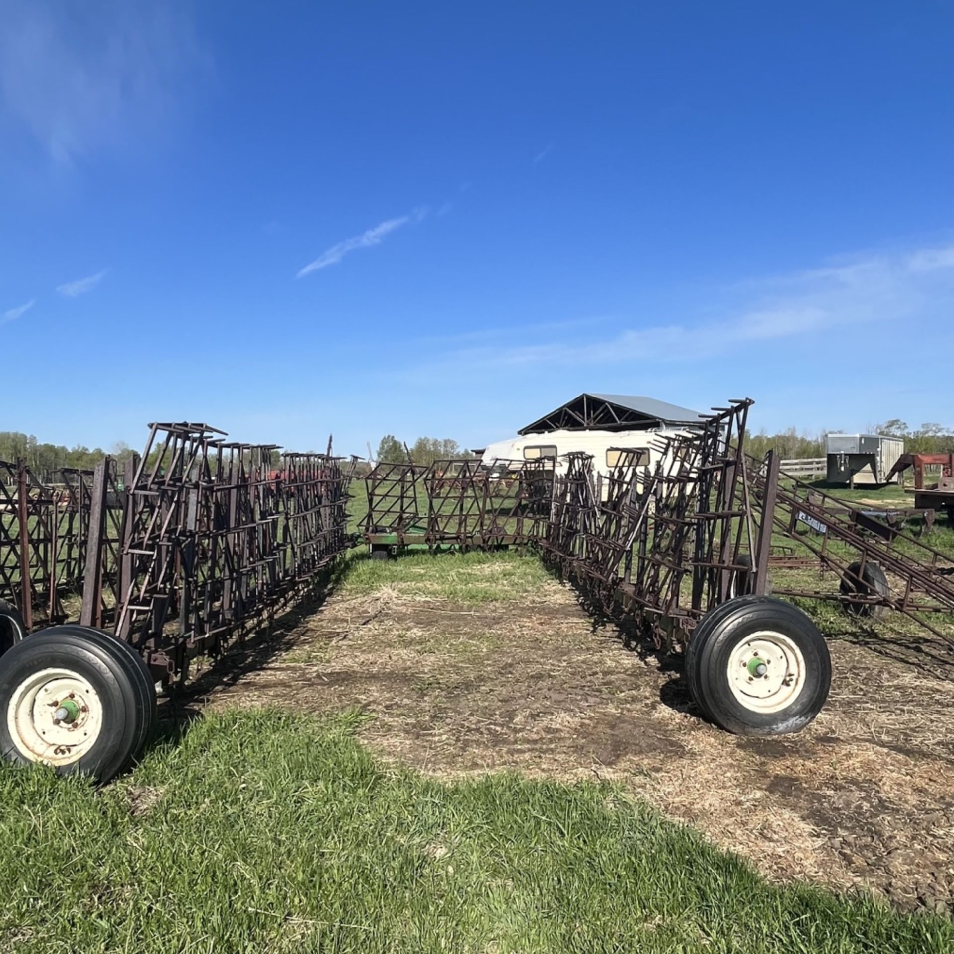 Flexi-coil diamond harrow & drawbar 60ft auto fold - Image 3 of 6