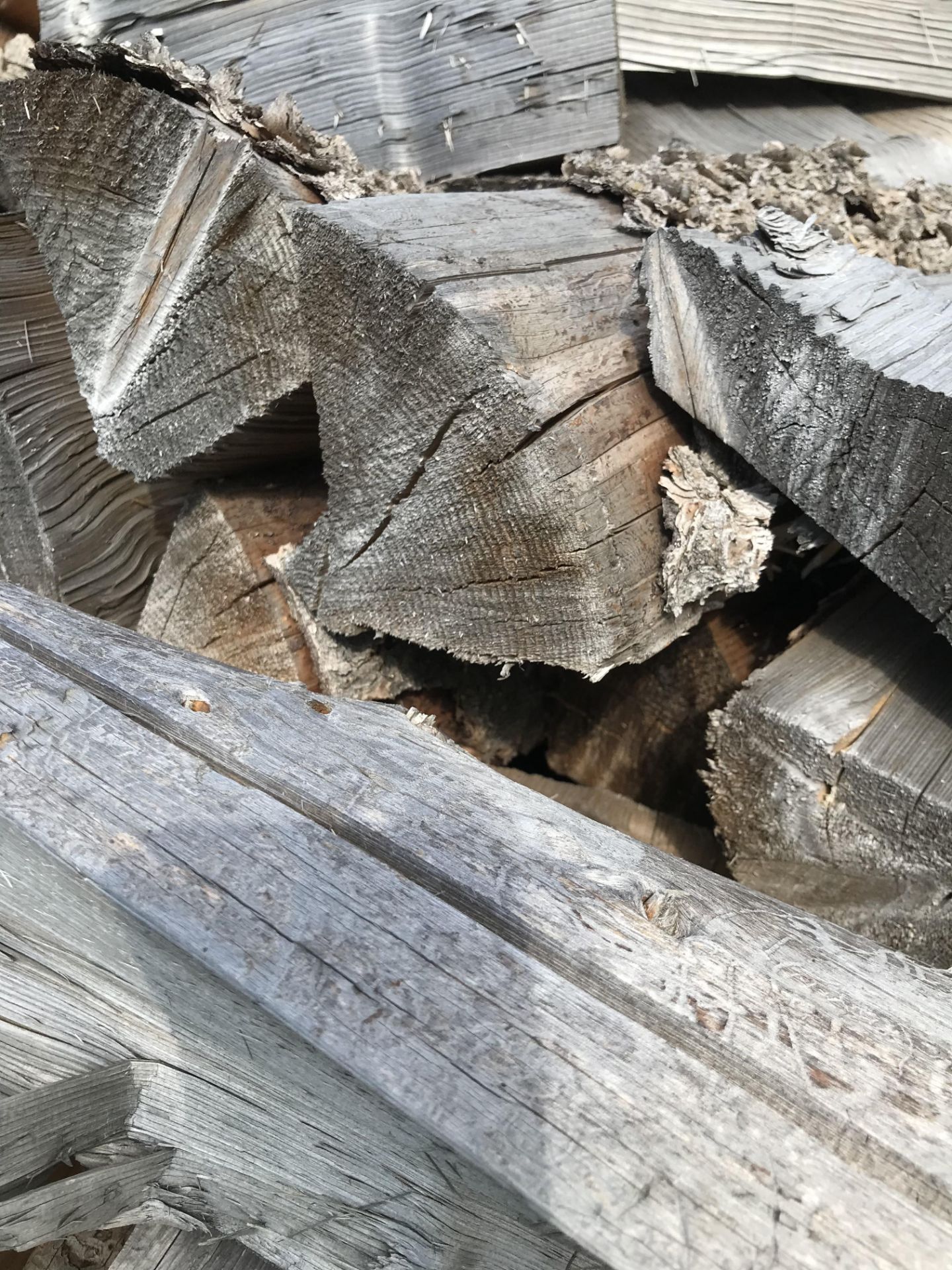 Pile 24'x14'x 6' Split Seasoned Fire Wood - Image 3 of 5