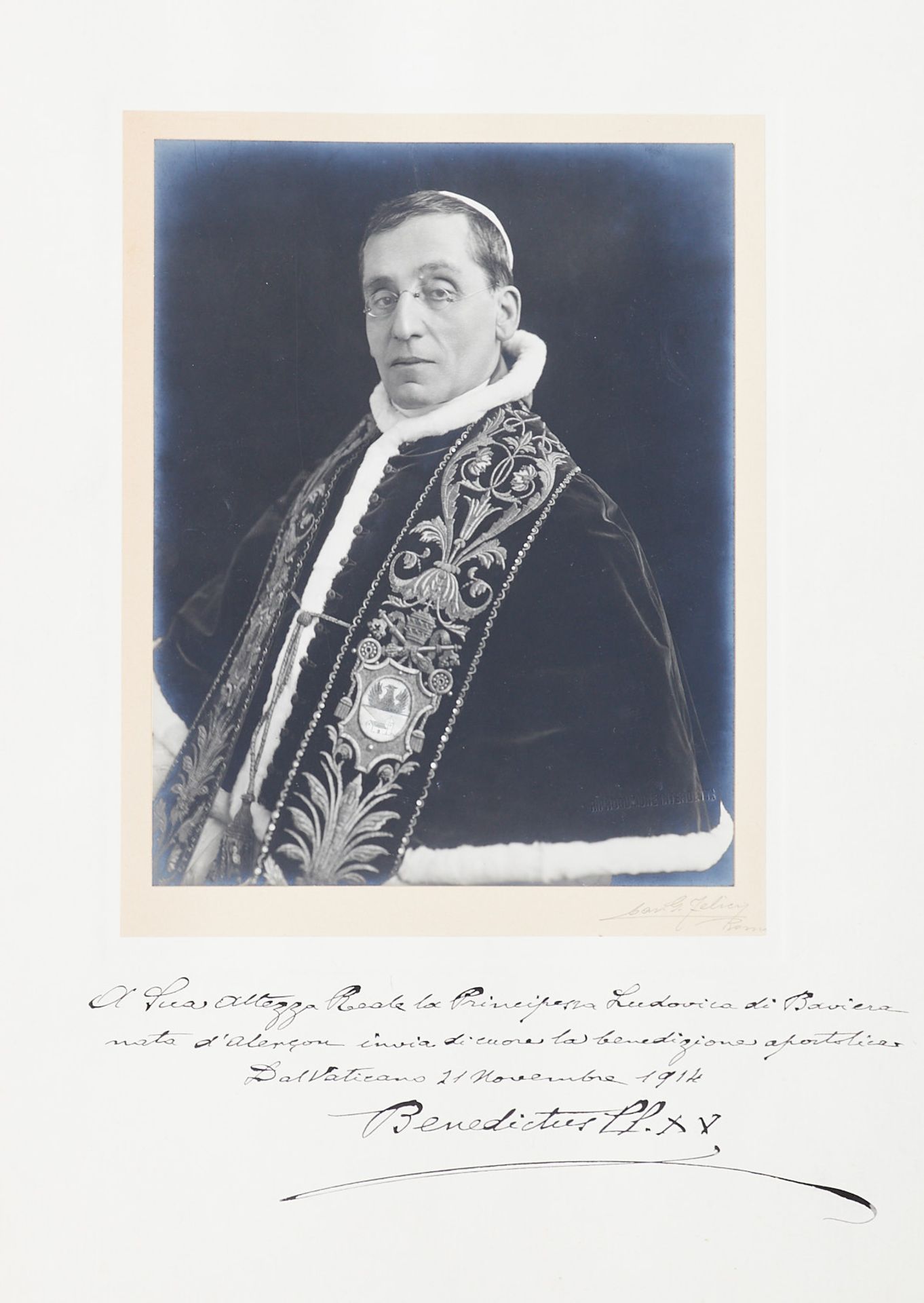Benedikt XV. (Giacomo della Chiesa), - Papst (1854-1922).