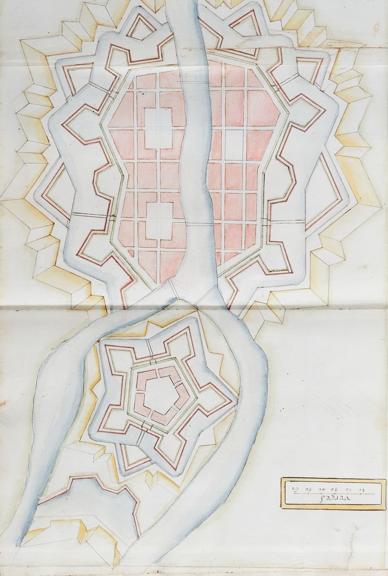 Festungsbau - Wildenstein - "Manuscript von der Fortification" - (Eintrag auf dem fliegenden Vorsat - Image 6 of 9