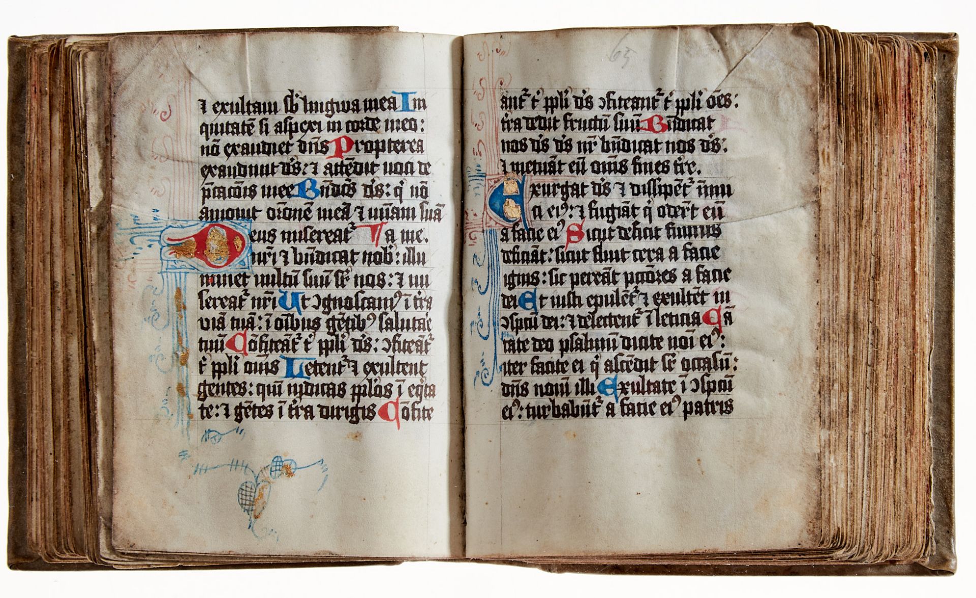 Psalter - Lateinische Handschrift auf Pergament. - Image 6 of 19