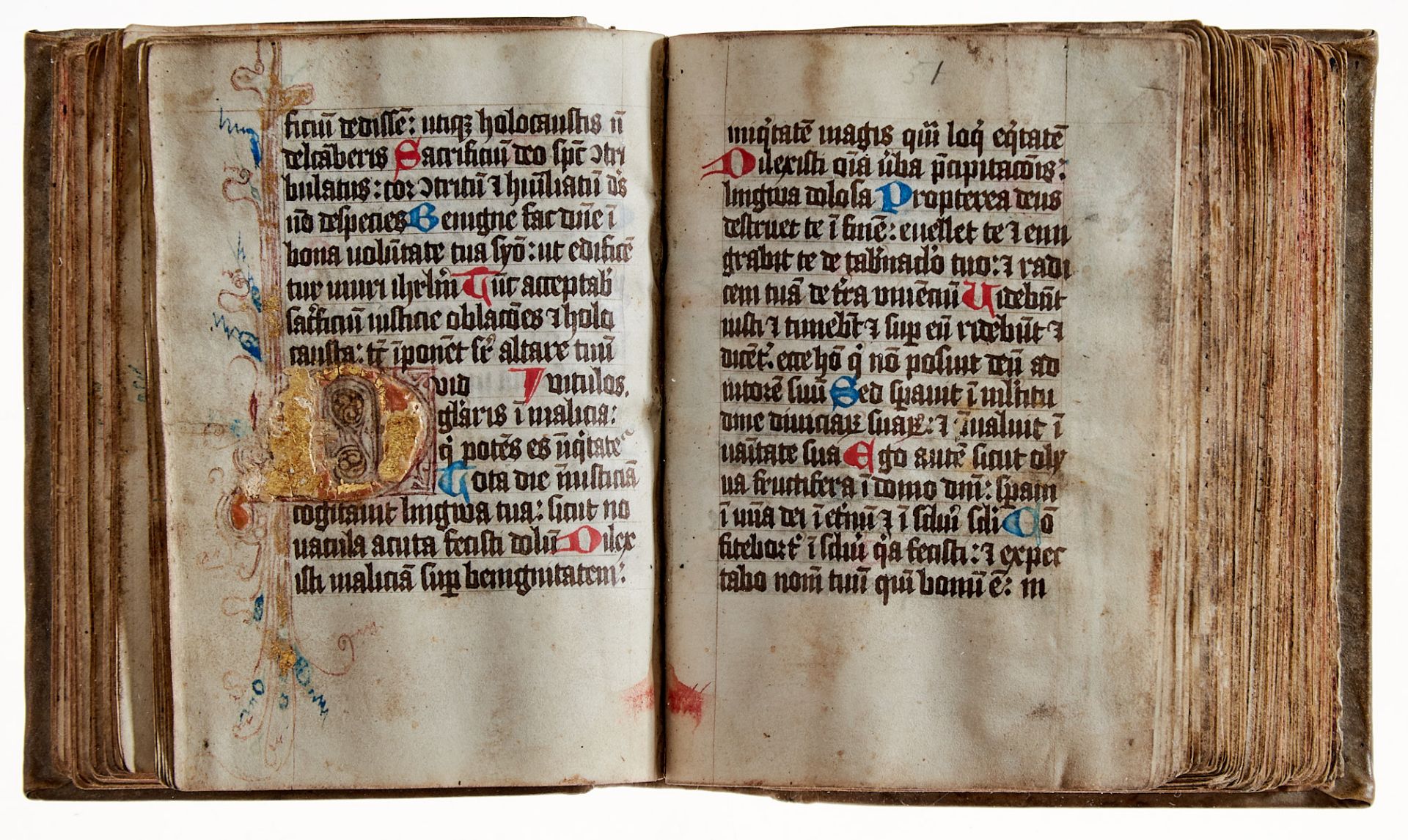   Psalter - Lateinische Handschrift auf Pergament. - Bild 5 aus 19