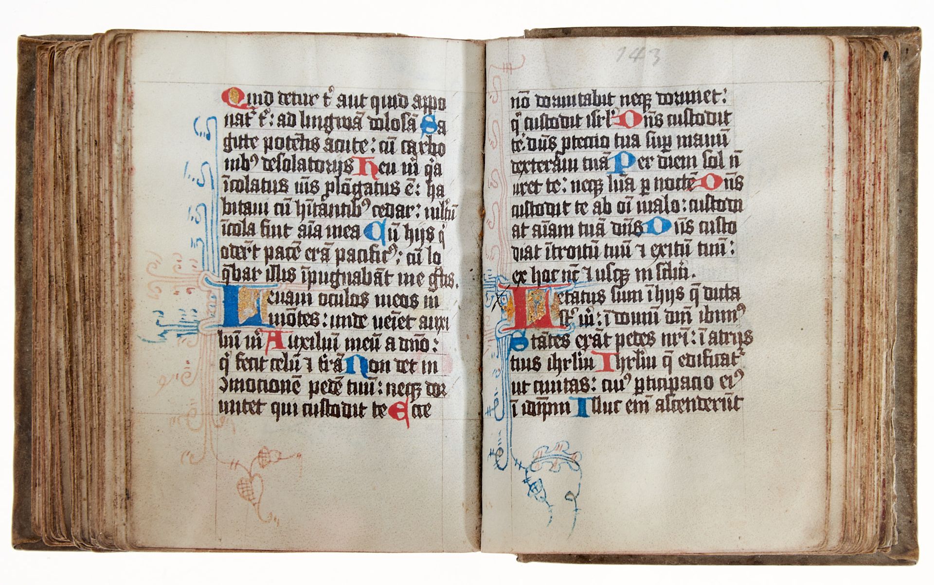   Psalter - Lateinische Handschrift auf Pergament. - Bild 14 aus 19