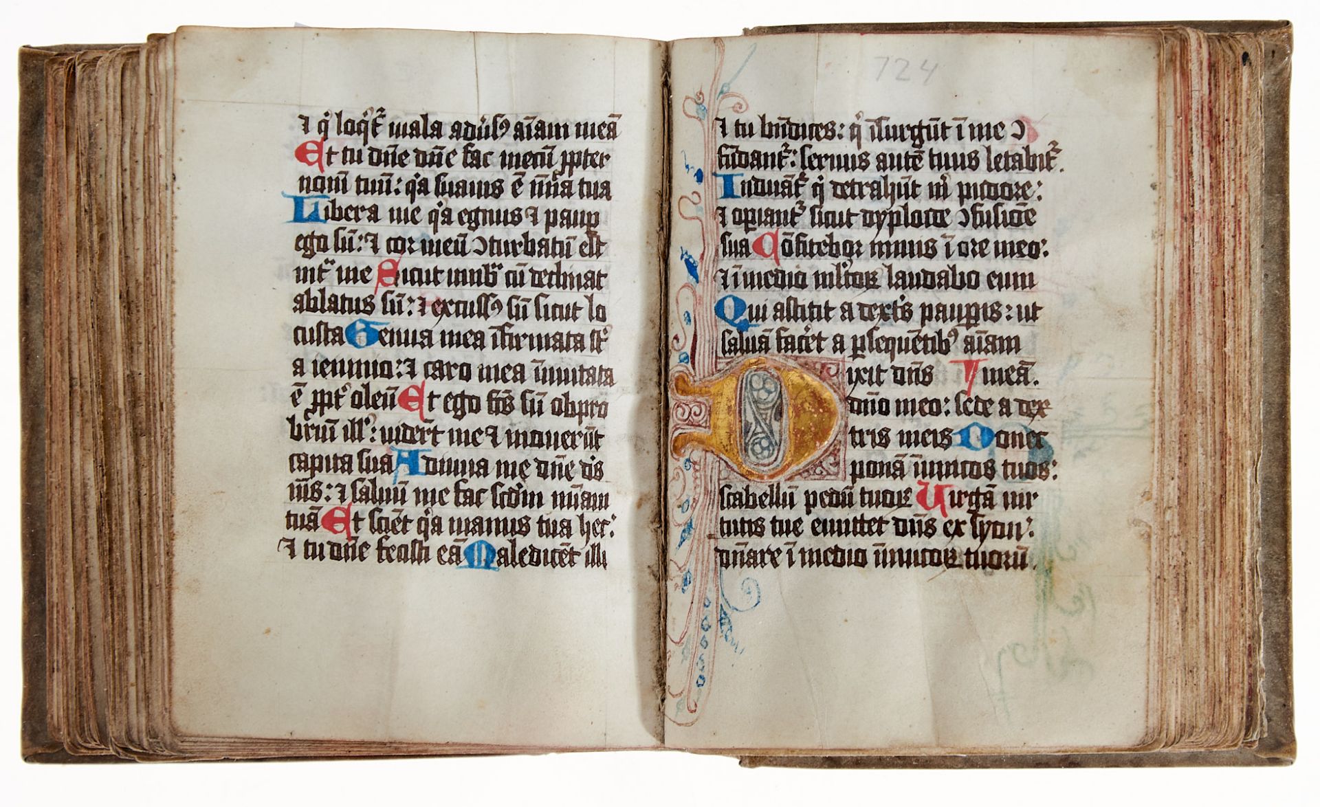 Psalter - Lateinische Handschrift auf Pergament. - Image 13 of 19