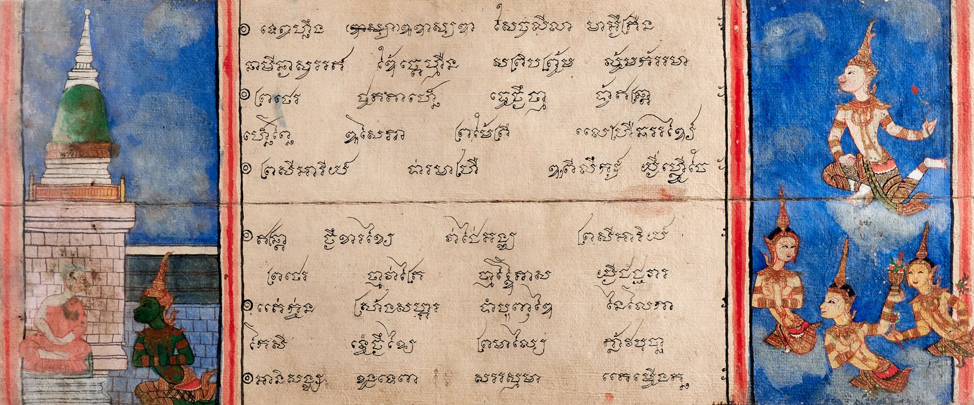 Samut Khoi - Phra Malai - Buddhistische Handschrift - mit einer Abschrift des Lebens des - Image 6 of 6