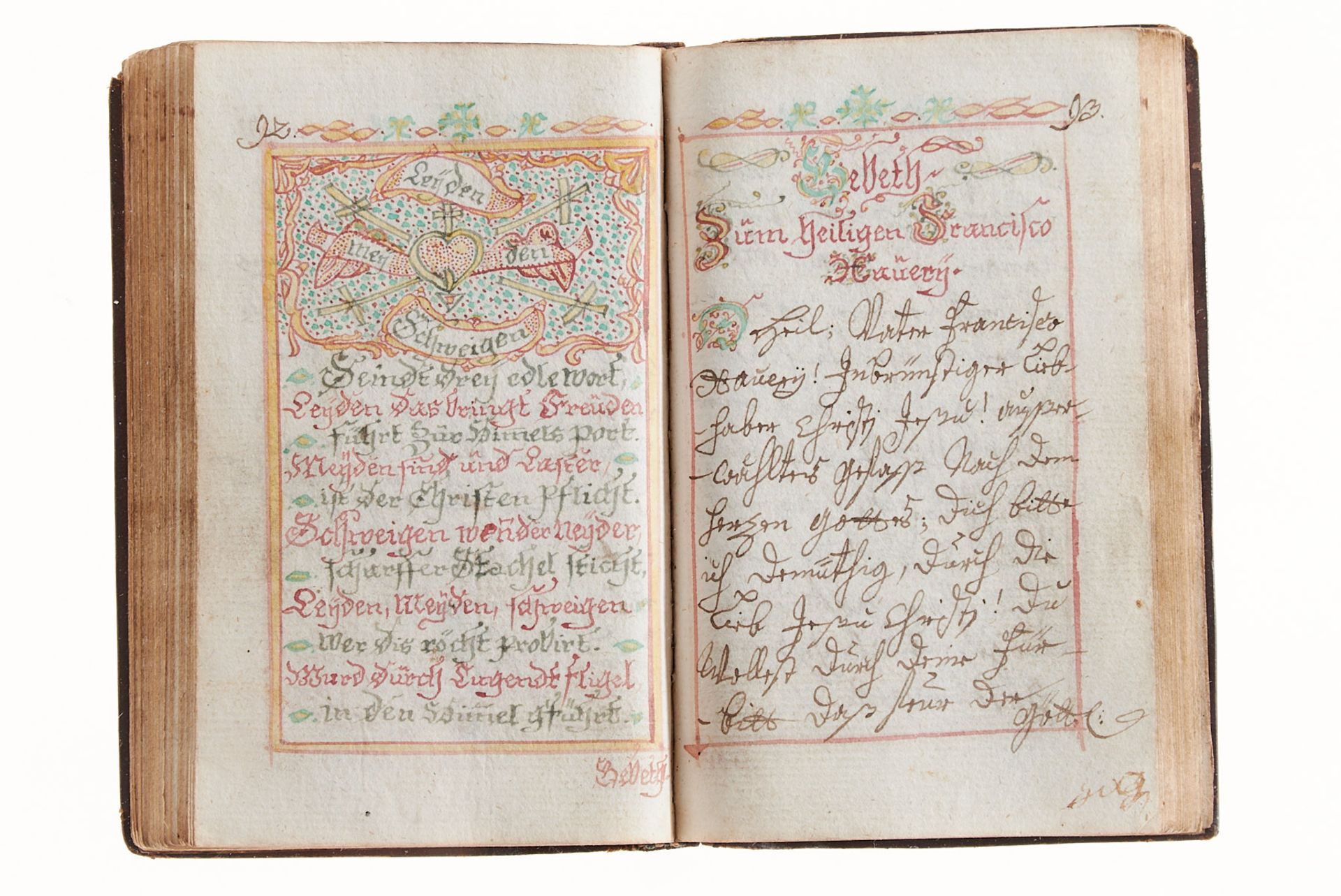 Gebetbuch "Tögliches Lob Gottes". - Deutsche Handschrift auf Papier. - Image 6 of 6