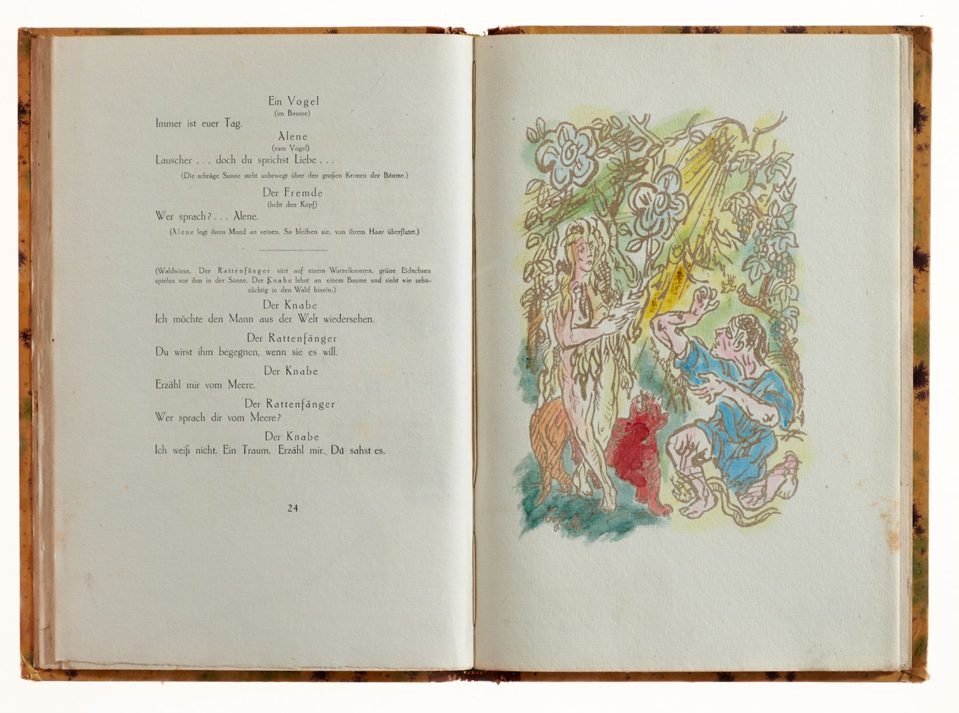 Kokoschka - Rheinhardt, E. A., Der schöne Garten. Ein Märchen. - Bild 3 aus 3