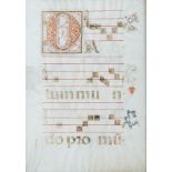Pergamentblätter - Antiphonar - Einzelblatt aus einer lateinischen Handschrift
