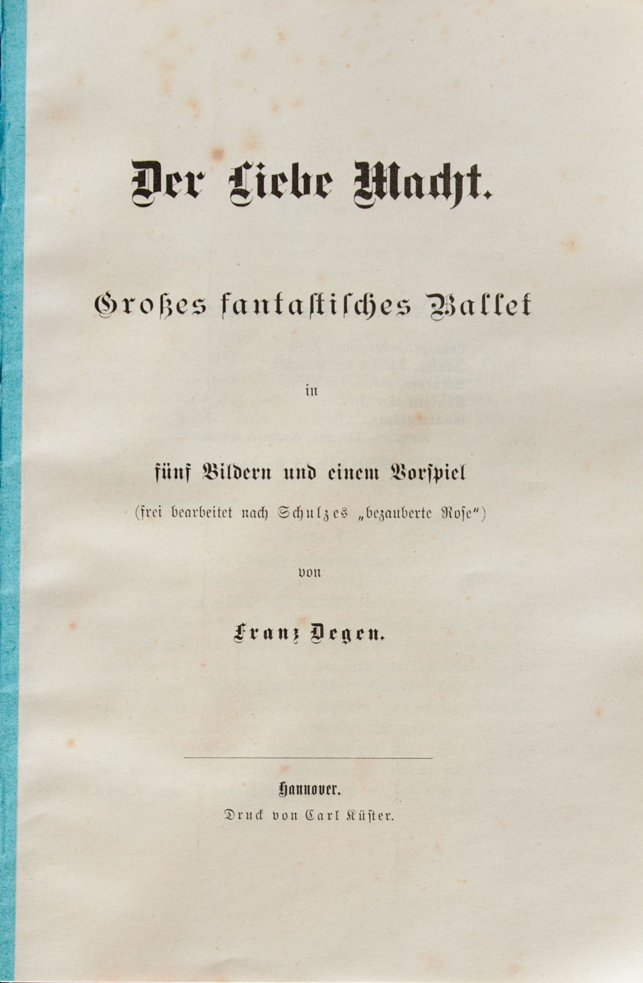 Einbände - Maximilian in Bayern - Nachtblaue Samtmappe mit kleiner applizierter Herzogskrone in - Bild 2 aus 2