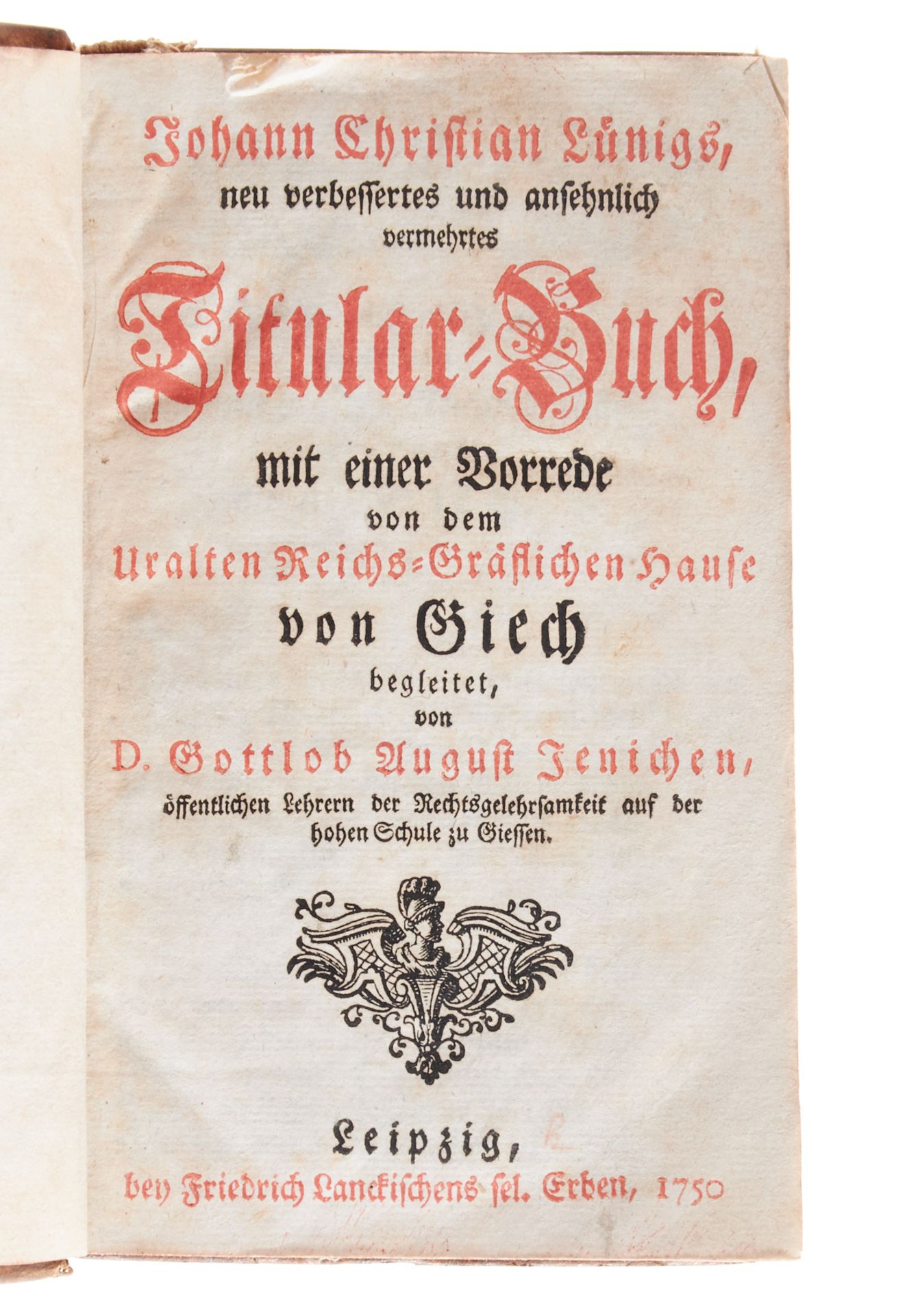 Genealogie - Konvolut - 10 Werke in 11 Bdn. 1750-1906. Verschied. - Bild 2 aus 2