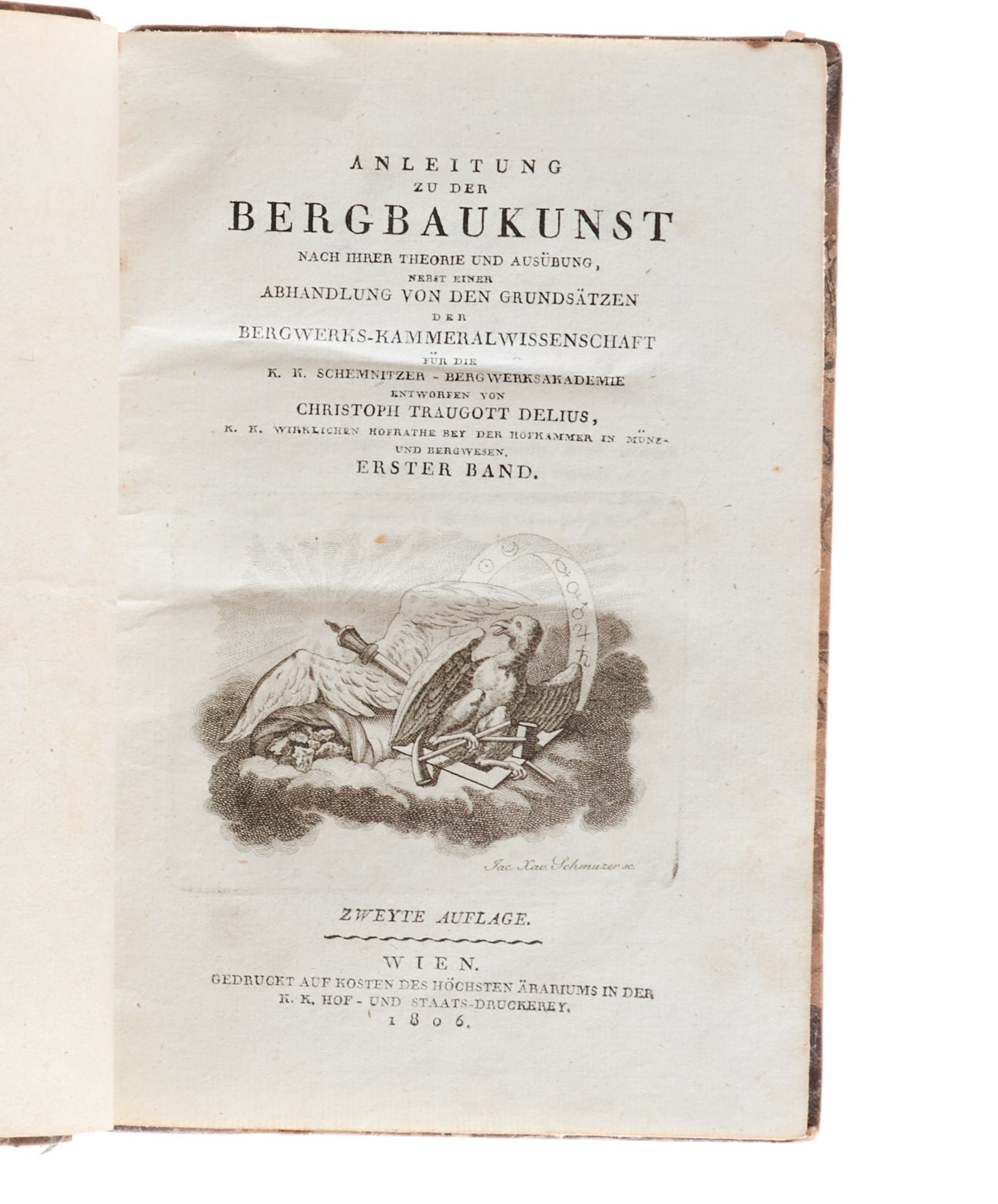 Geologie und Mineralogie - Konvolut - 7 Werke in 11 Bdn. 1806-1922. Verschied. Formate. - Bild 2 aus 4