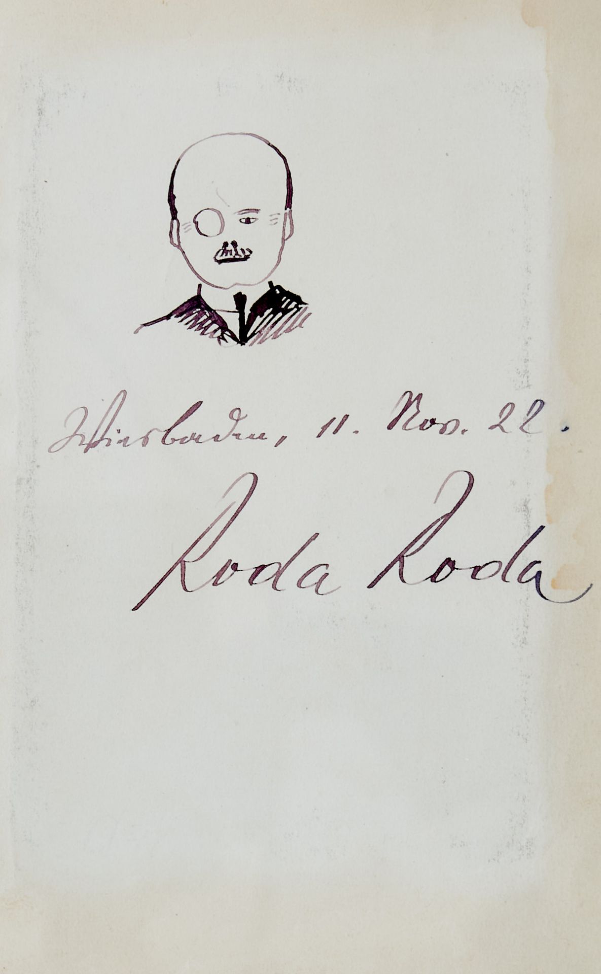 Roda Roda (d. i. A. S. ROSENFELD), Schriftsteller - Bild 2 aus 2