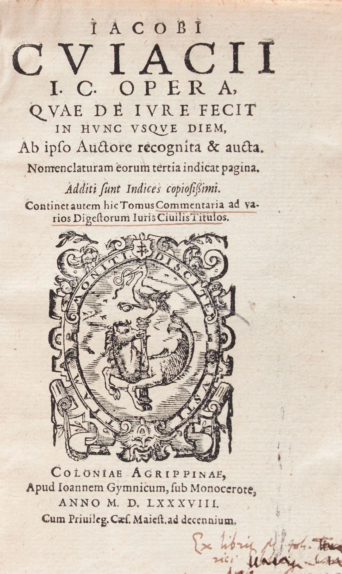 Spiegel tls. beschäd., jeweils der erste Titel mit Besitzvermerk von alter Hand, stellenw. gering - Image 2 of 2