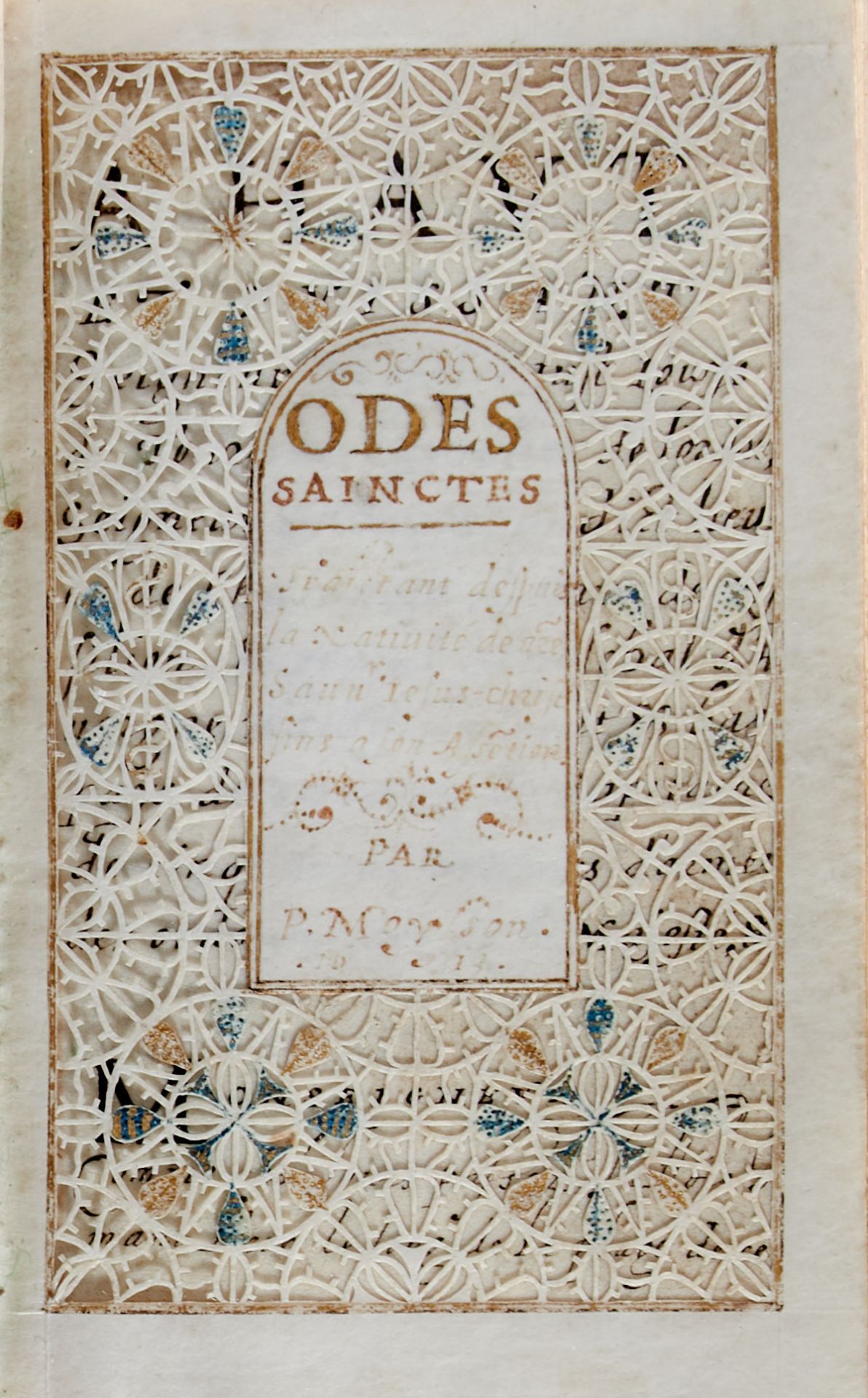 Moysson - Unbekannte heilige Oden für den Grand Sénéchal de - Auvergne - "Odes Sainctes traitant des - Bild 2 aus 6