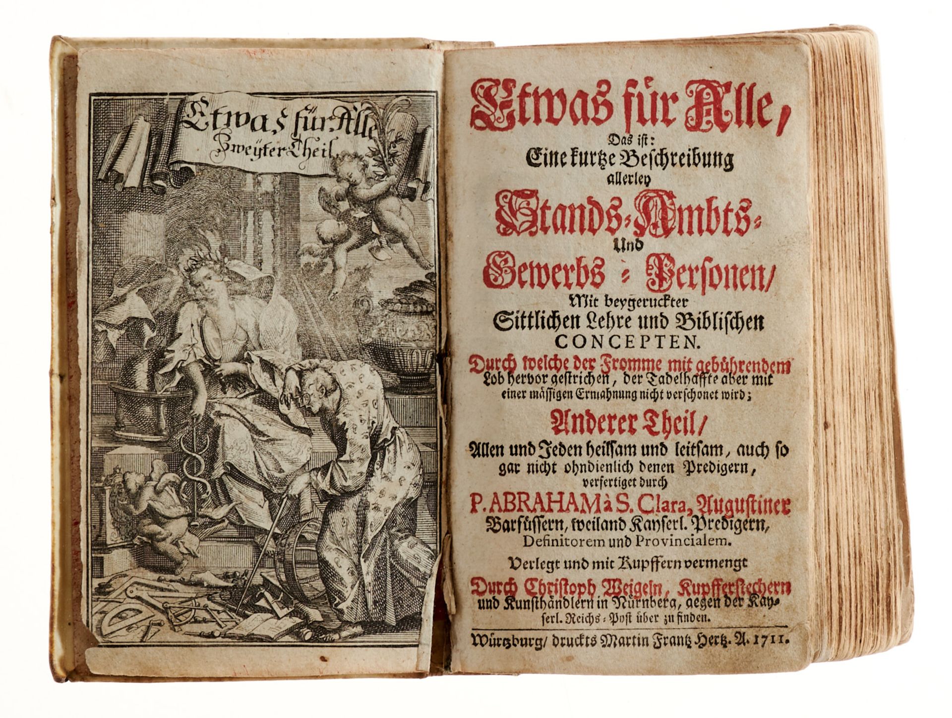 Berufe - Abraham a Sancta Clara, Etwas für alle. Bd. II (von 3) in 1 Bd. - Bild 2 aus 5