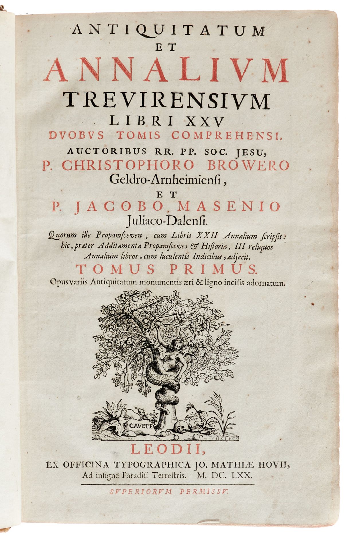 Trier - Brouwer, C., und J. Masen, Antiquitatum et annalium Trevirensium libri XXV. - Bild 3 aus 3