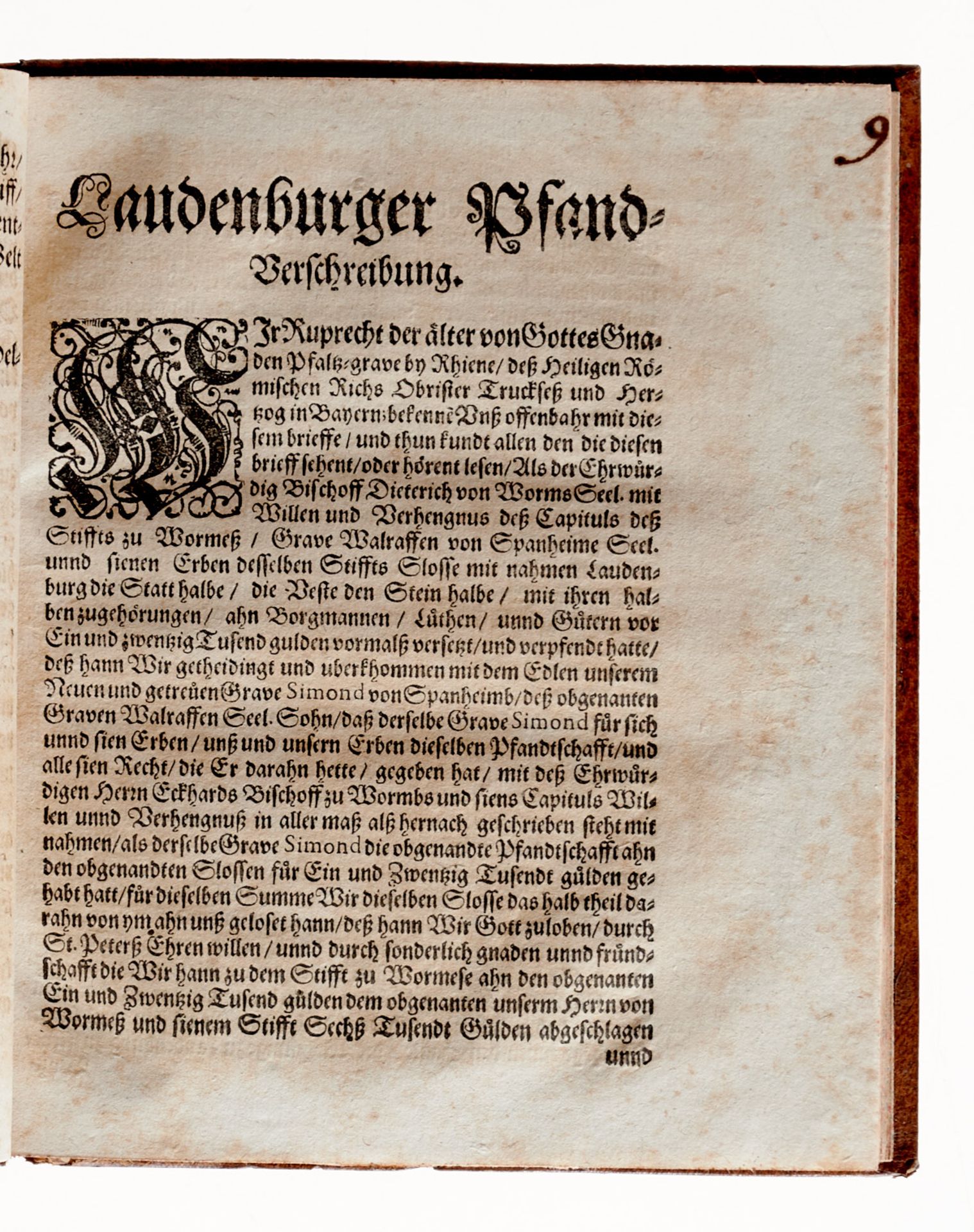 Vorsätze erneuert, anfangs mit einzelnen kleinen Wurmspuren (geringer Buchstabenverlust), ein Bl. - Image 7 of 26