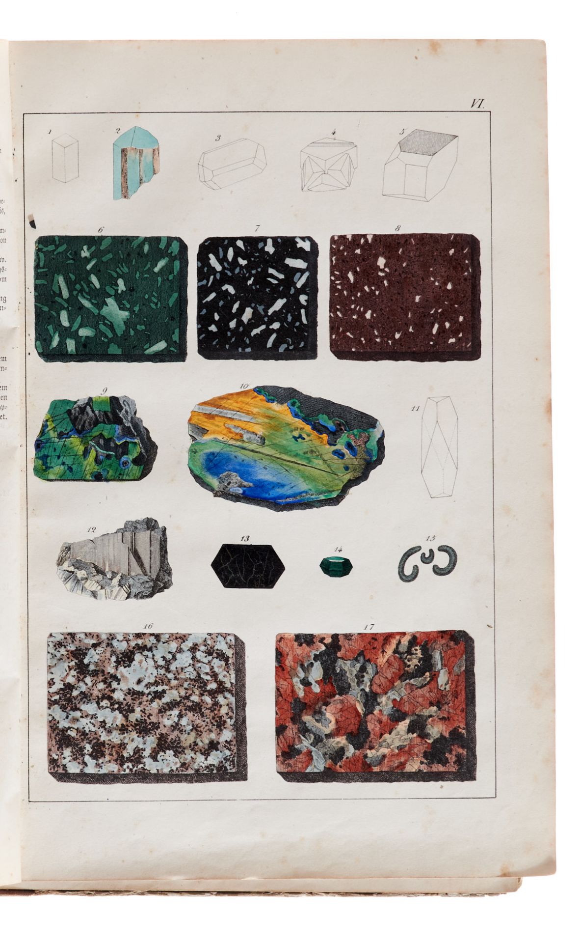 Geologie und Mineralogie - Konvolut - 7 Werke in 11 Bdn. 1806-1922. Verschied. Formate. - Bild 3 aus 4
